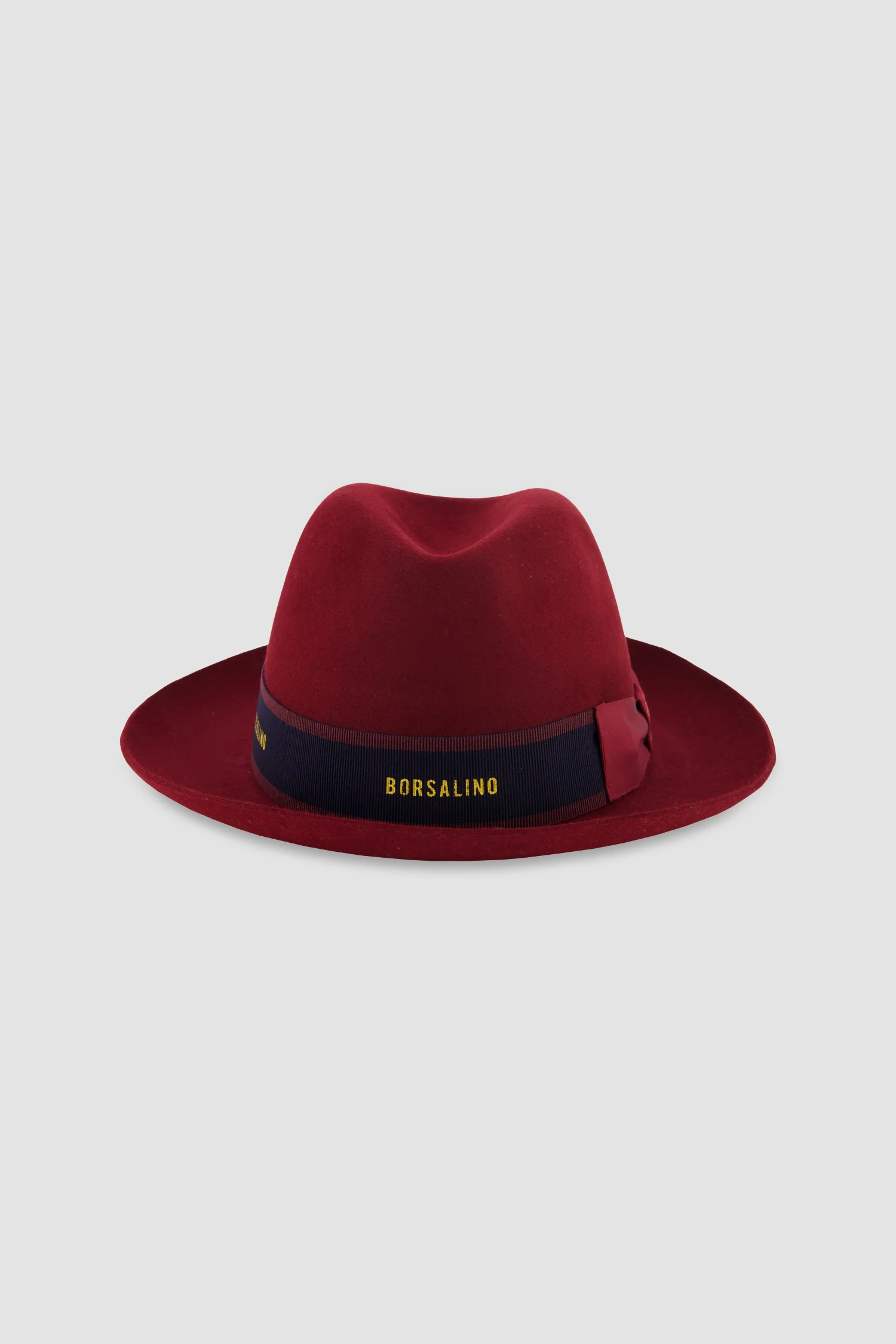 Borsalino Red Alessandria Rasato Tesa Media Hat - Image 4