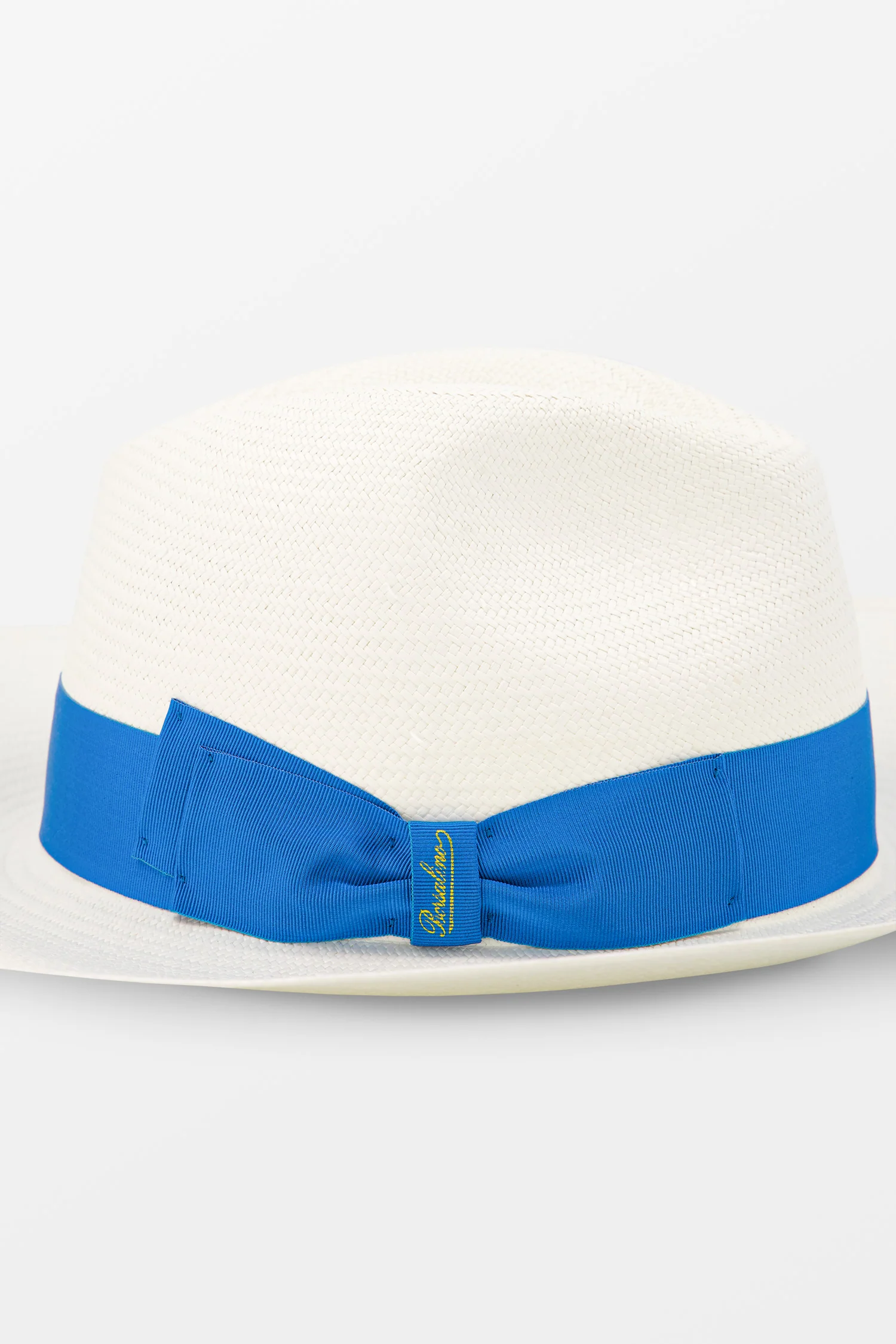 Borsalino White/Blue Panama Fine Sophie - Image 3