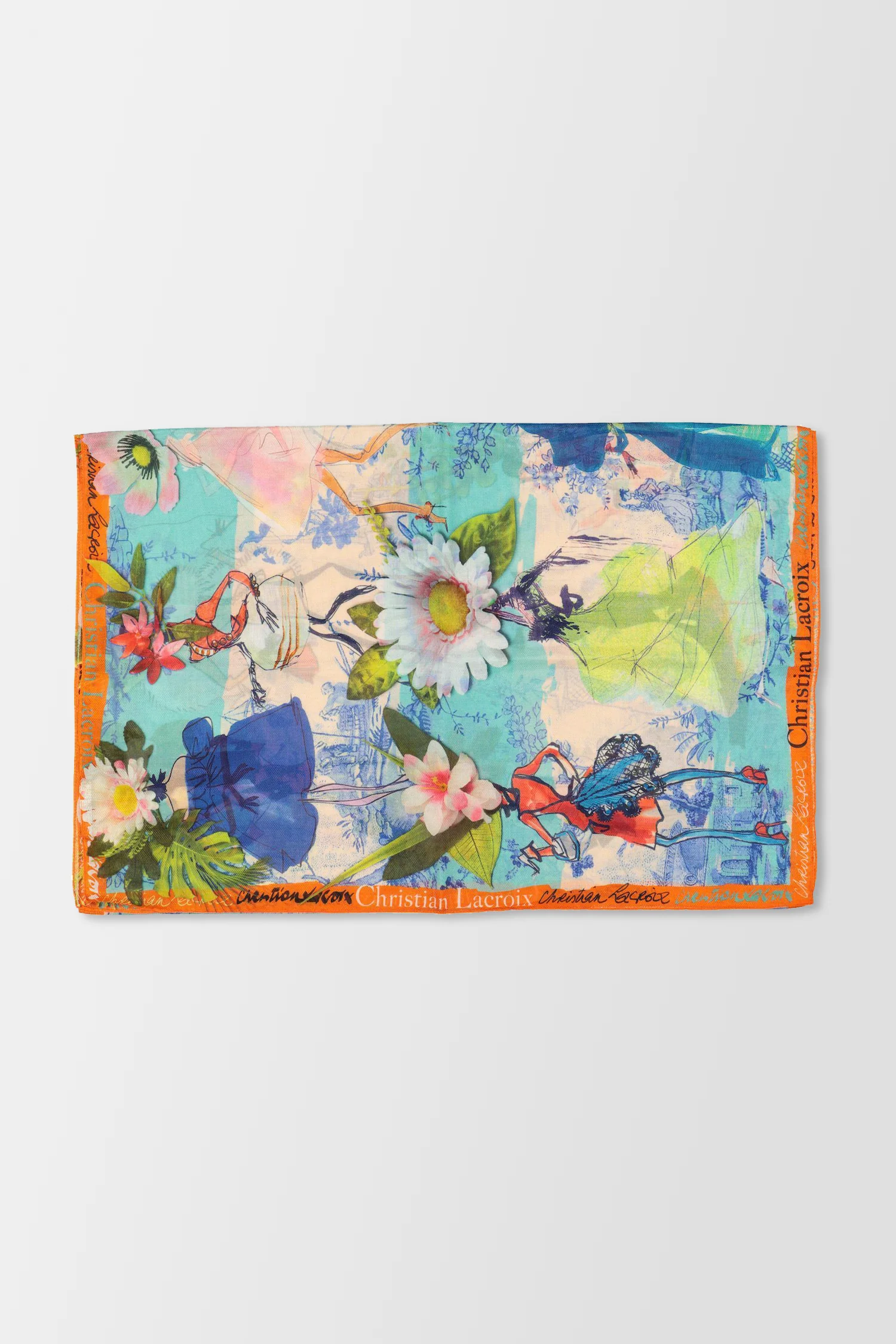 Christian Lacroix Blue Les Filles En Fleur-1 - Image 3