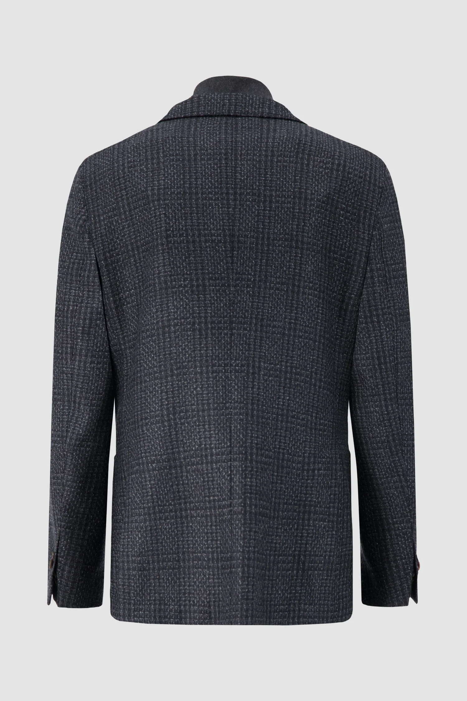 Corneliani Charcoal Wool Jacket with knit insert - Image 3