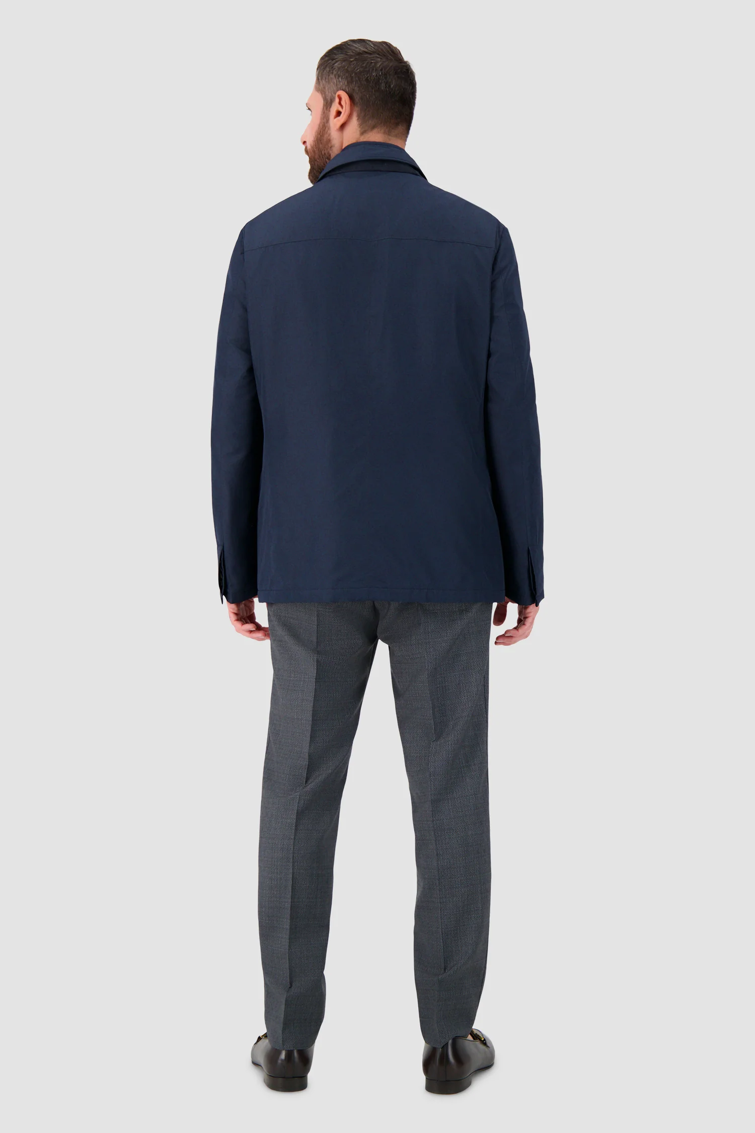 Corneliani Navy Nylon Jacket with insert - Image 6