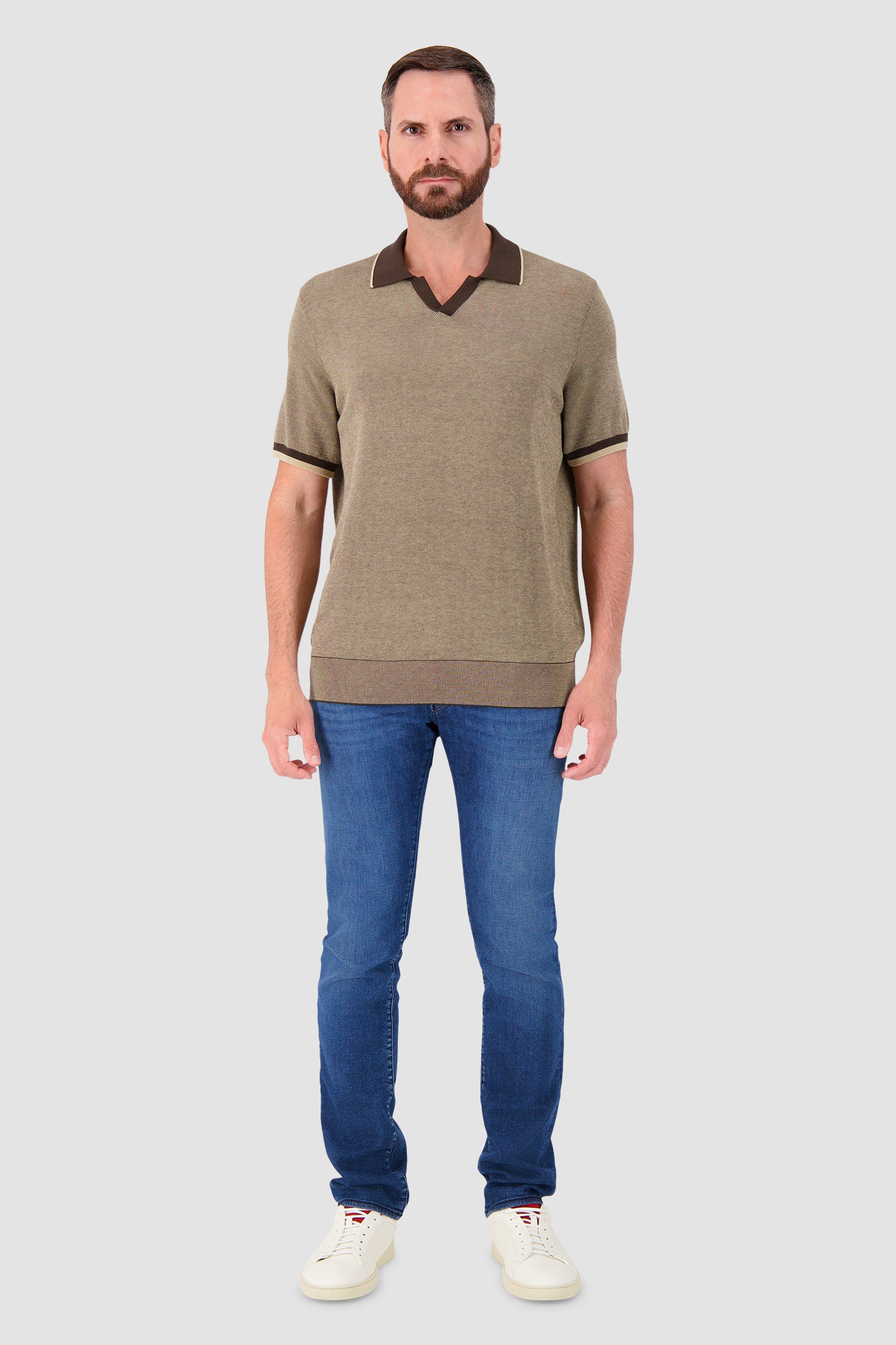 Corneliani Brown Polo - Image 4