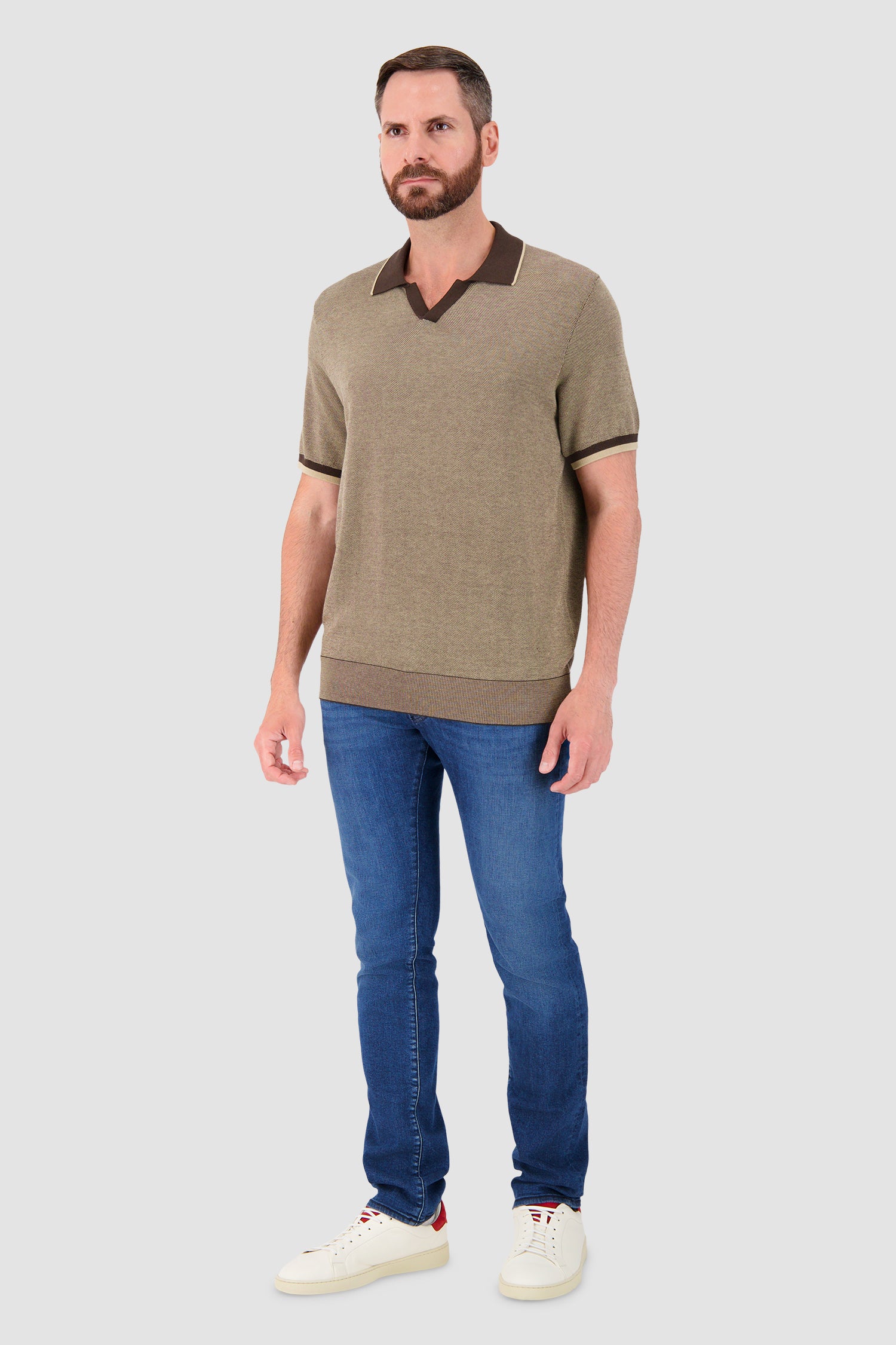 Corneliani Brown Polo - Image 5