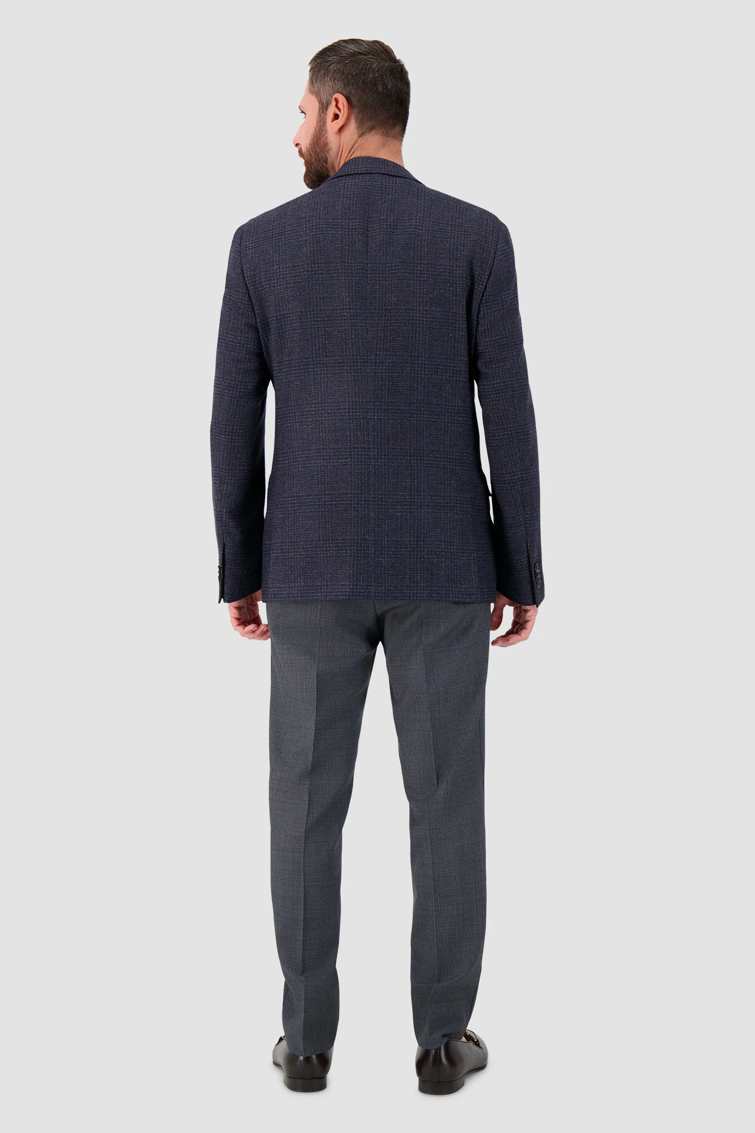 Corneliani Wool Blazer - Navy/Brown - Image 5