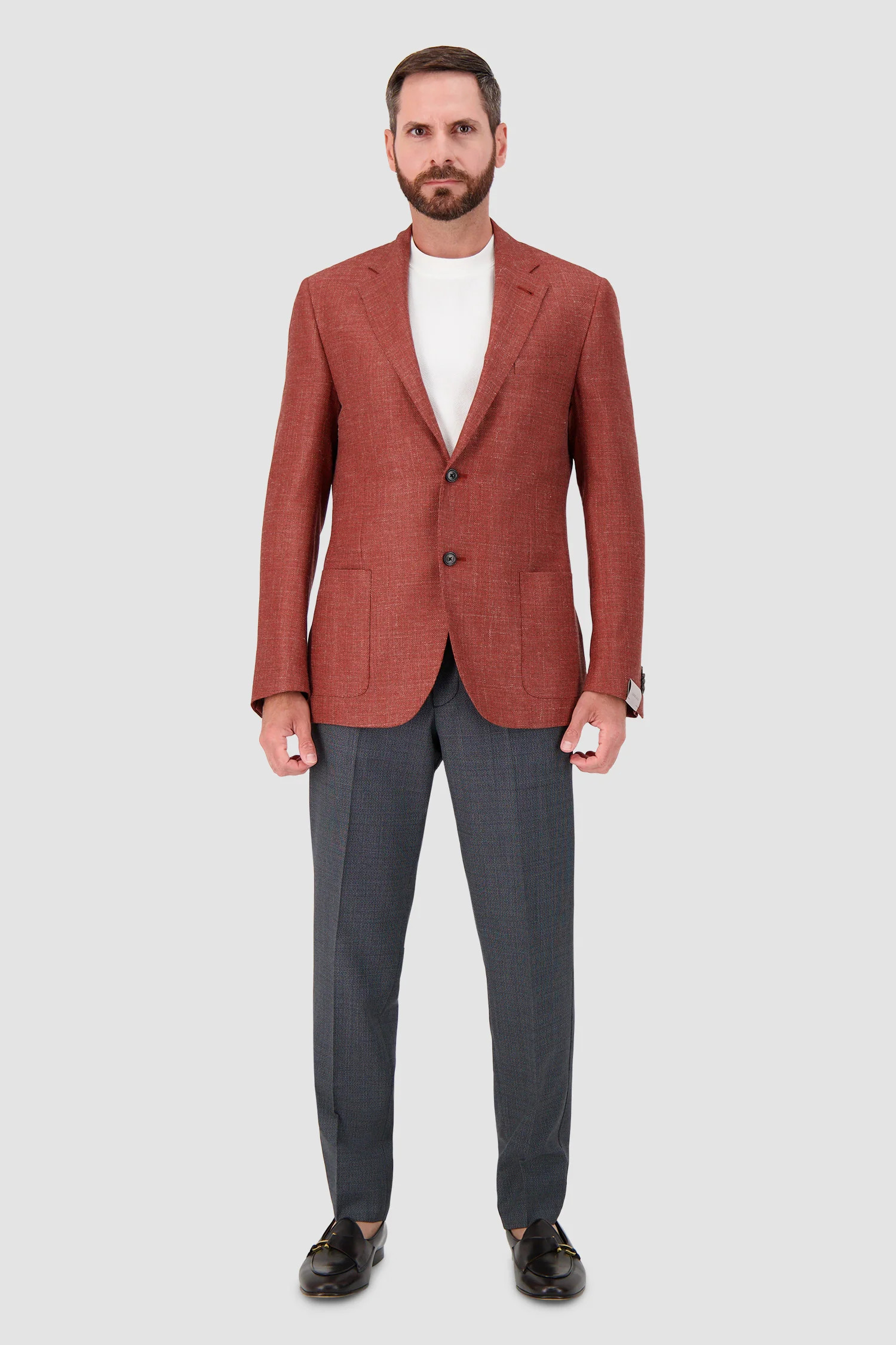 Corneliani Wool Blazer - Orange - Image 3