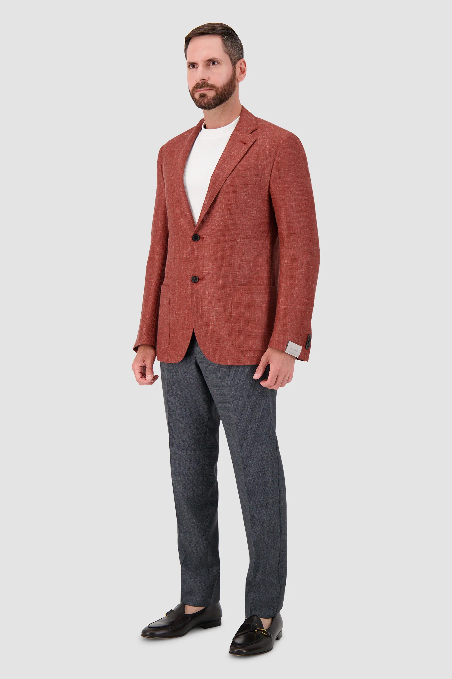Corneliani Wool Blazer - Orange - Image 4