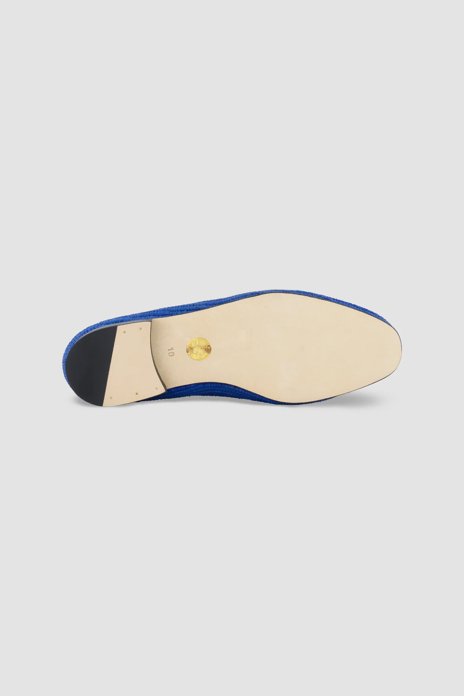 Edhen Milano Agadir Blue Raffia Loafers - Image 6