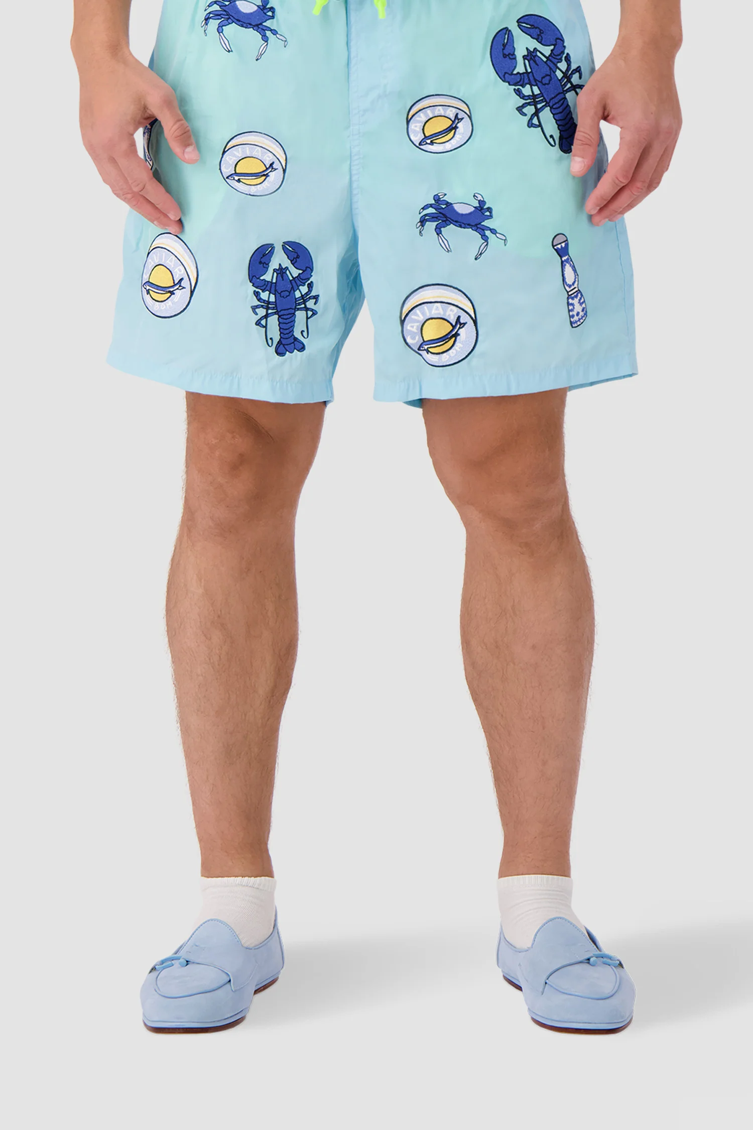 Edhen Milano Comporta Fly Light Blue Suede Loafers - Image 3