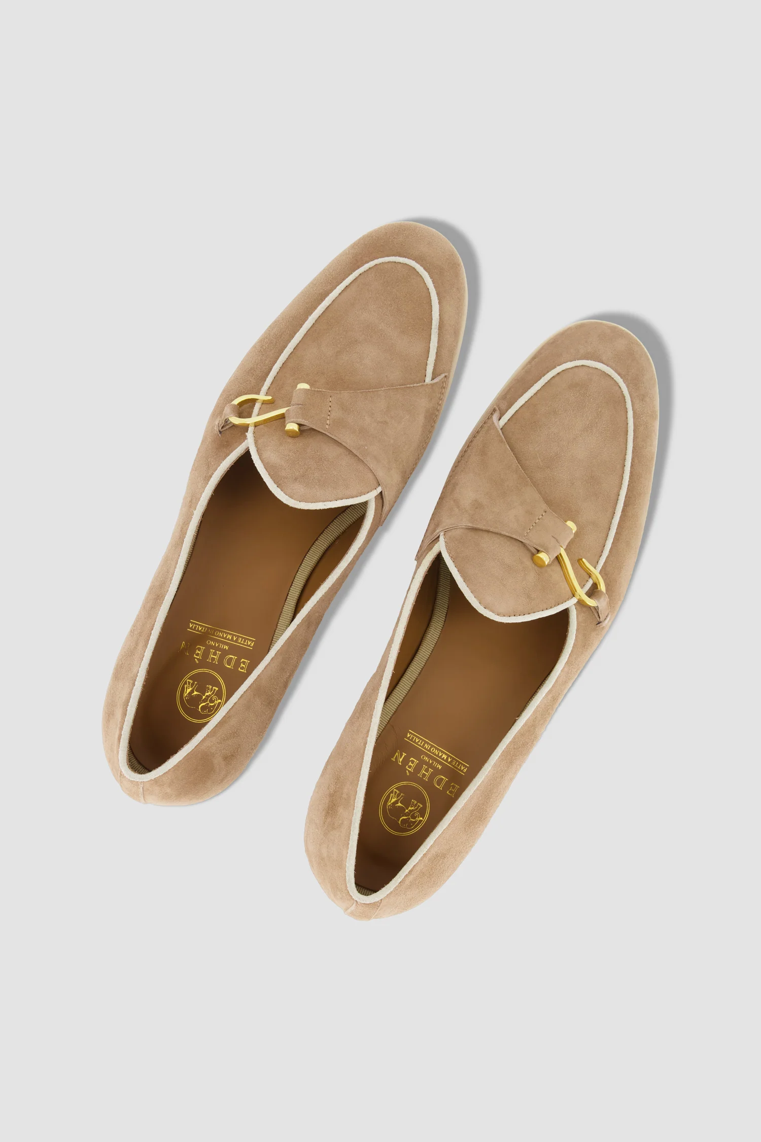 Edhen Milano Comporta Go Beige Suede Loafers - Image 5