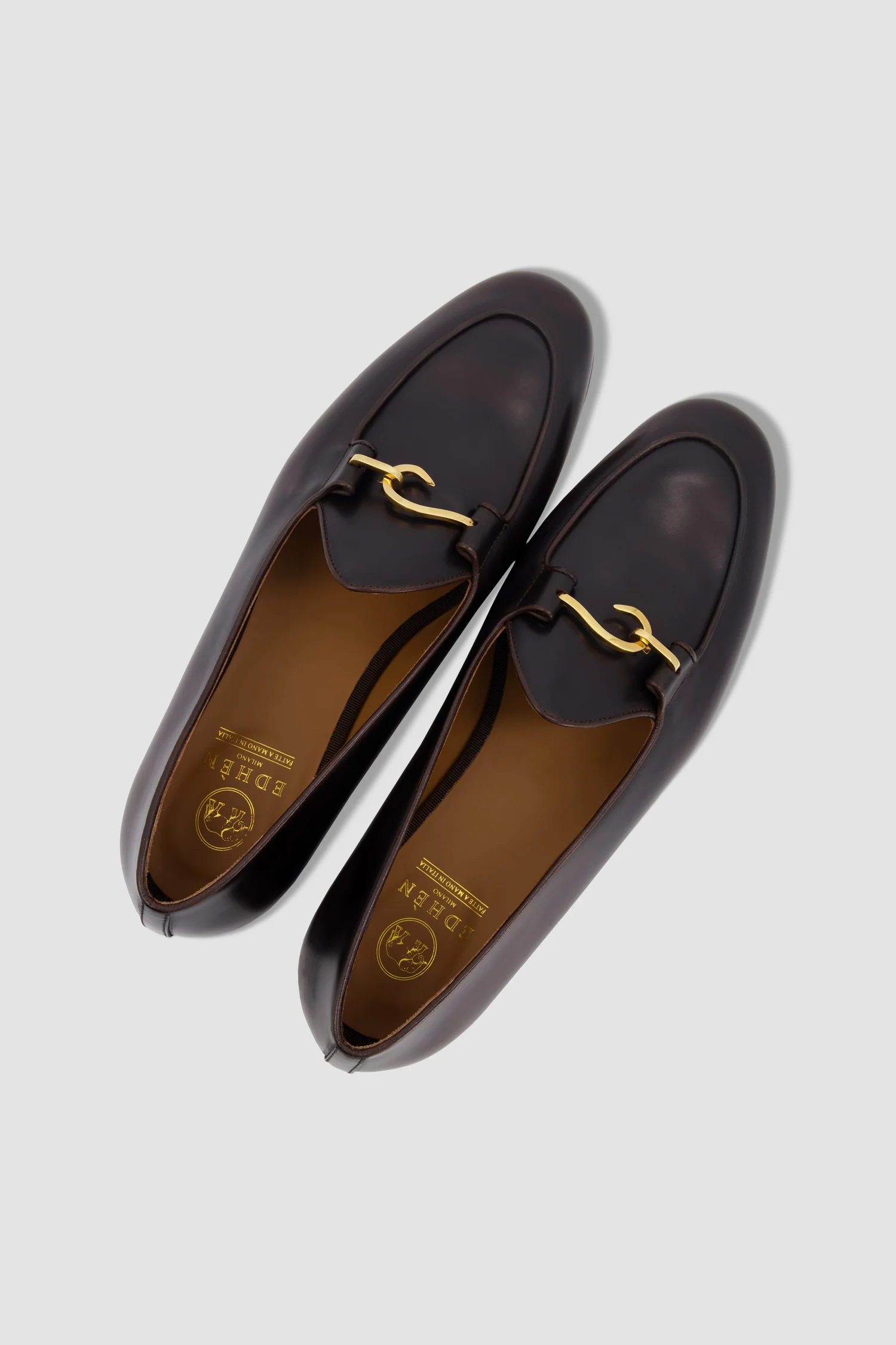 Edhen Milano Comporta Lock Brown Leather Loafers - Image 5