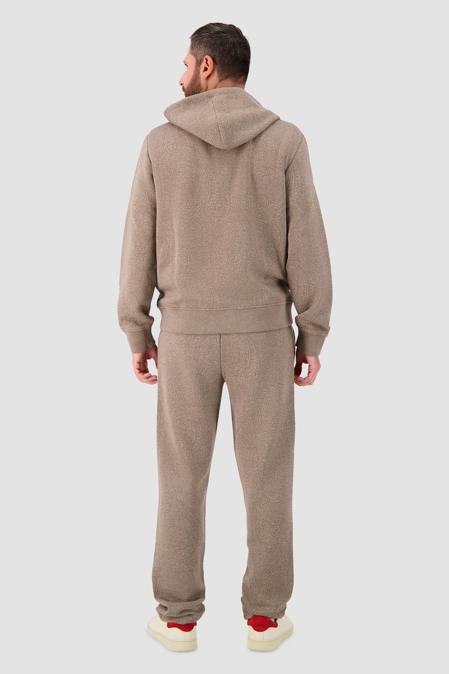 Etro Beige Paisley Knit Hoodie - Image 5