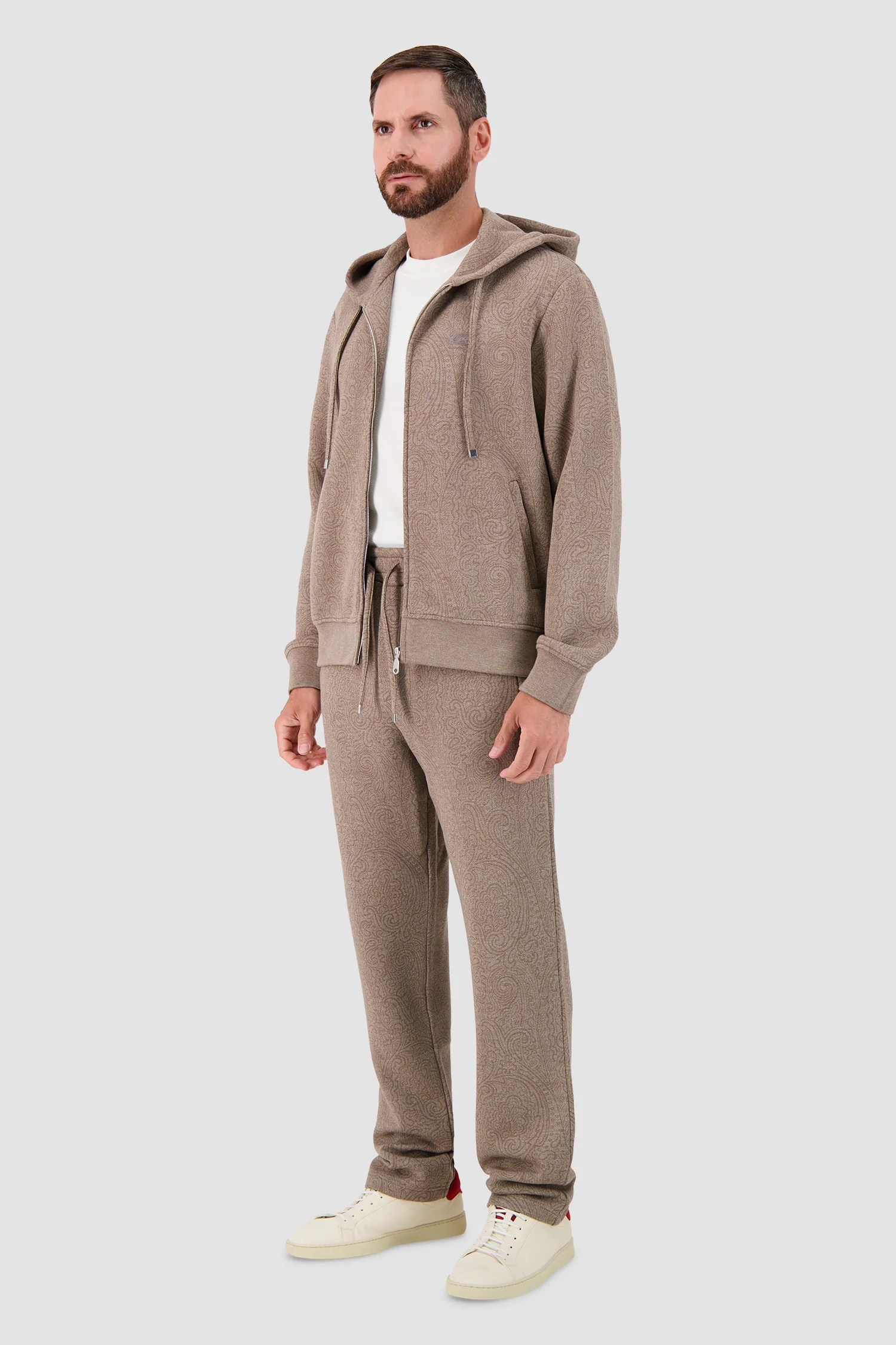 Etro Beige Paisley Knit Hoodie - Image 7