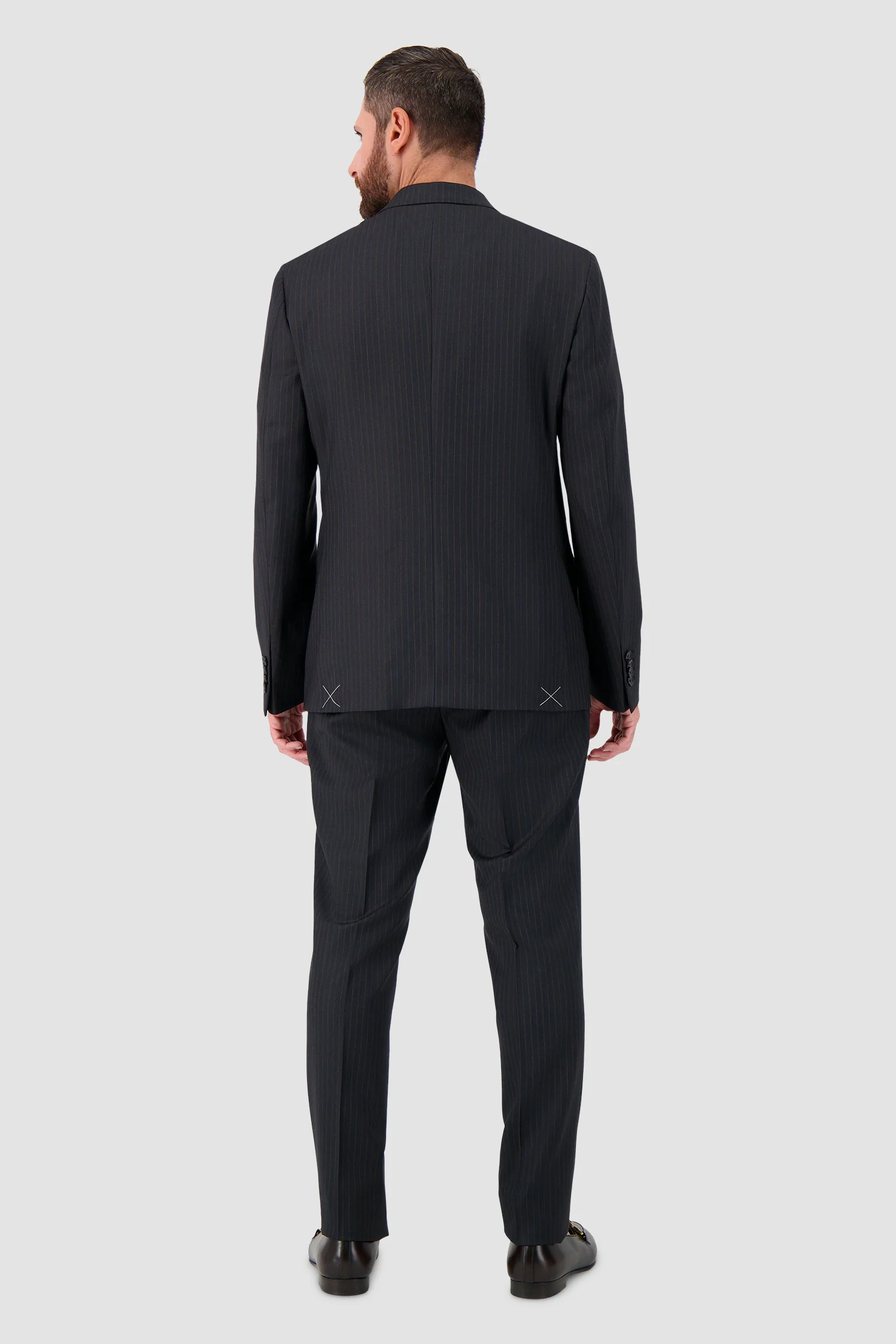 Etro Black Pinstripe Wool Blazer & Trouser Suit Set - Image 7