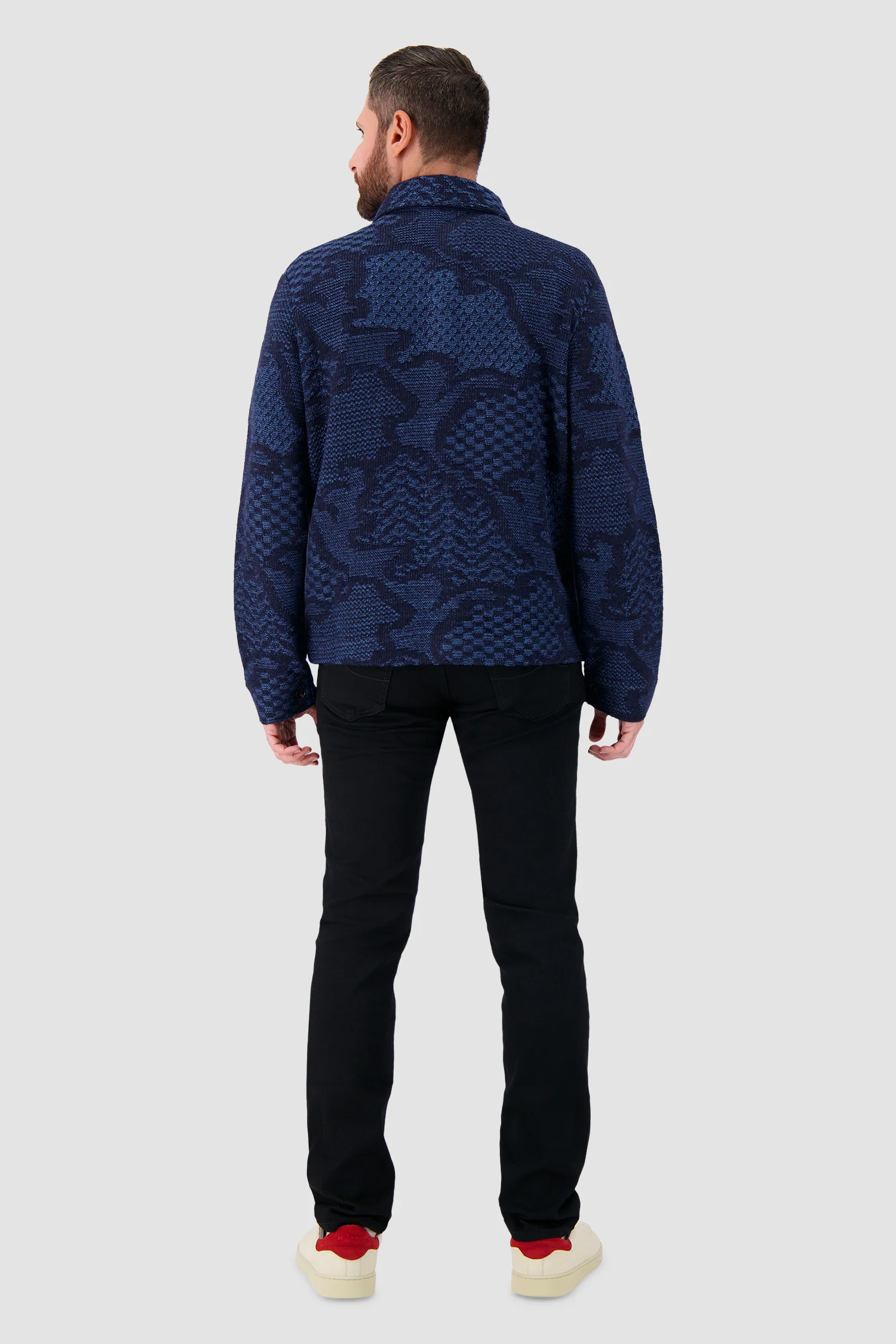 Etro Blue Paisley Knit Shirt - Image 5