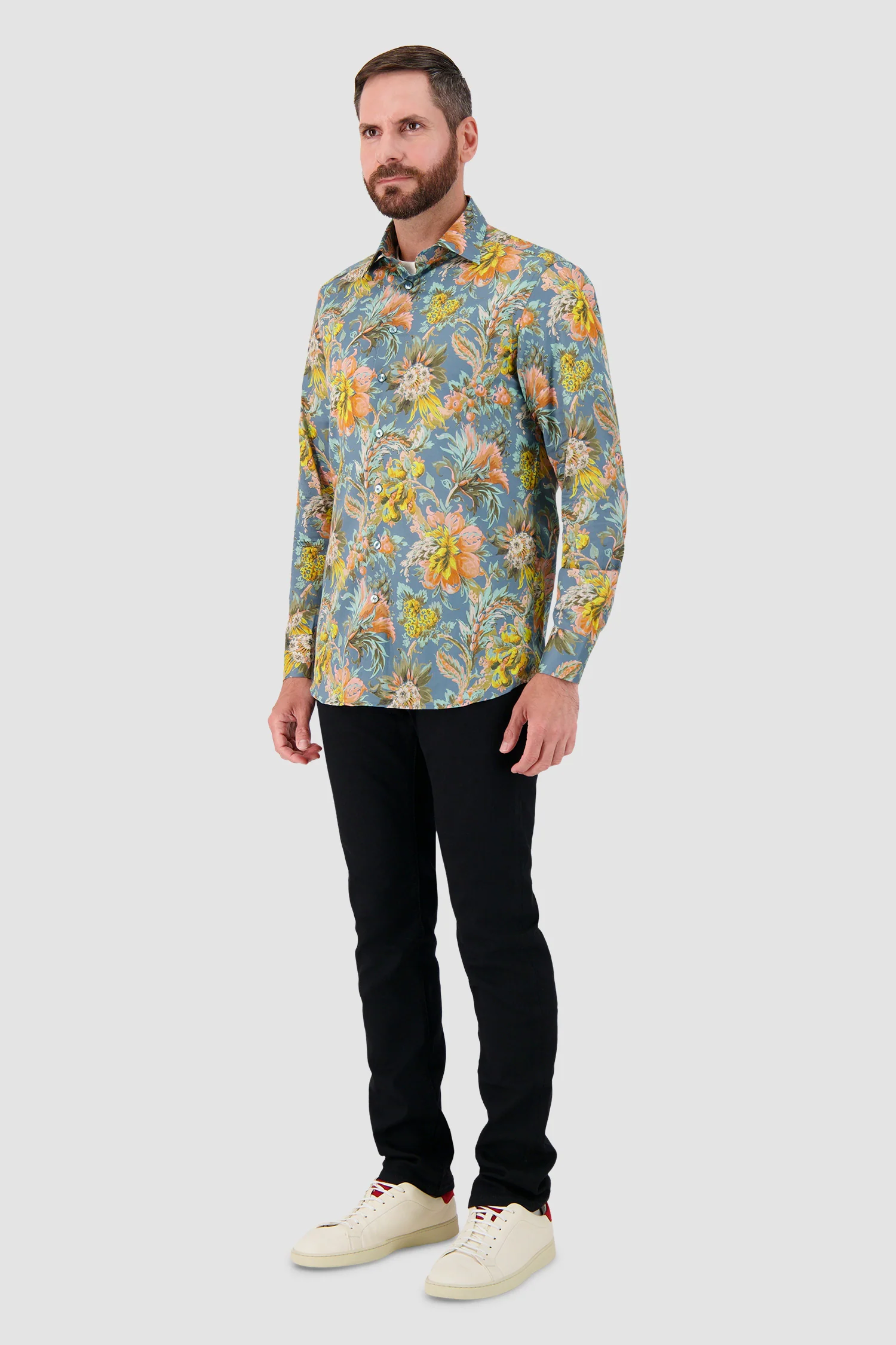 Etro Multicoloured Botanical Floral Shirt - Image 4