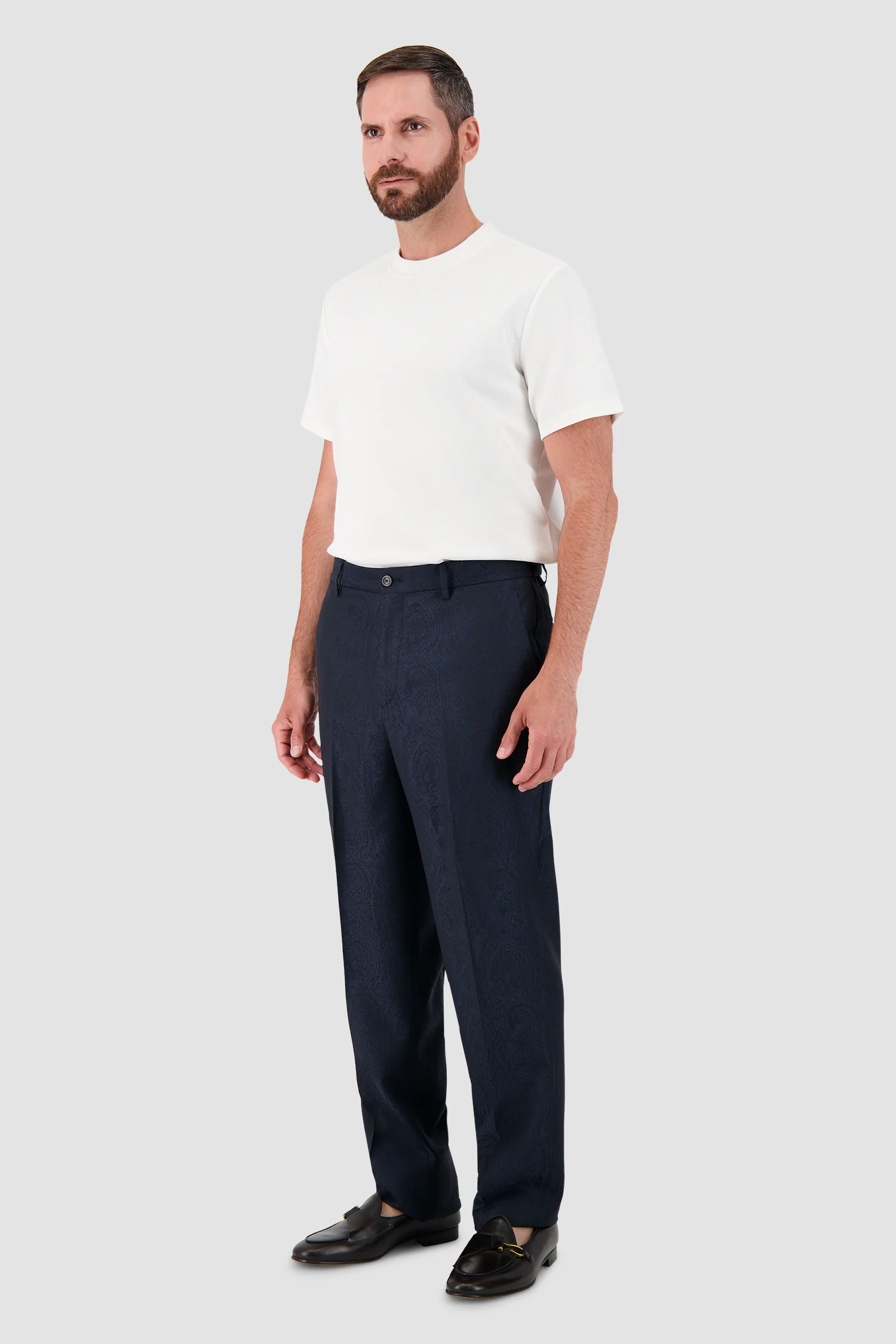 Etro Tonal Paisley Jacquard Trousers - Image 4