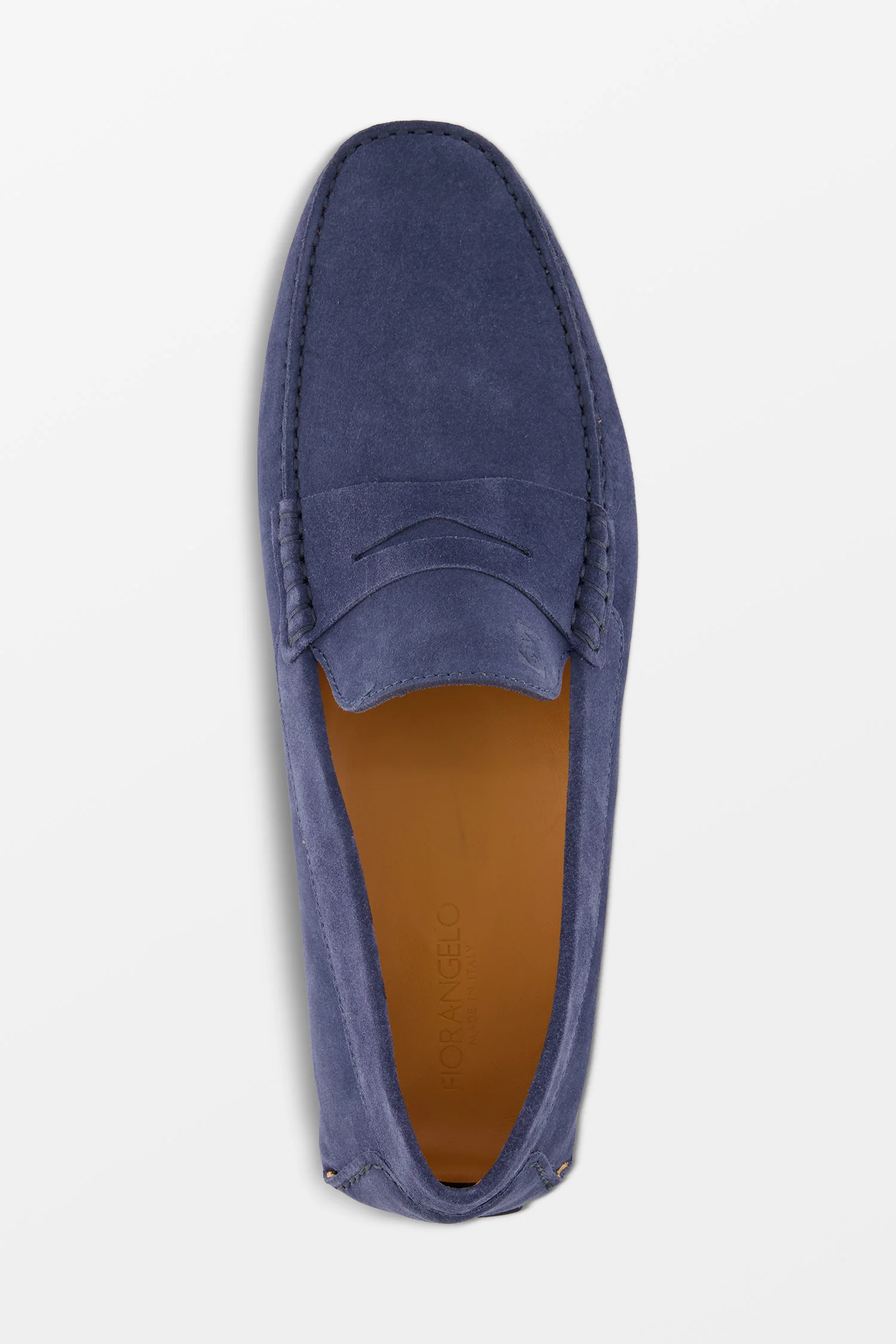 Fiorangelo Blue Velour Moccasins - Image 3