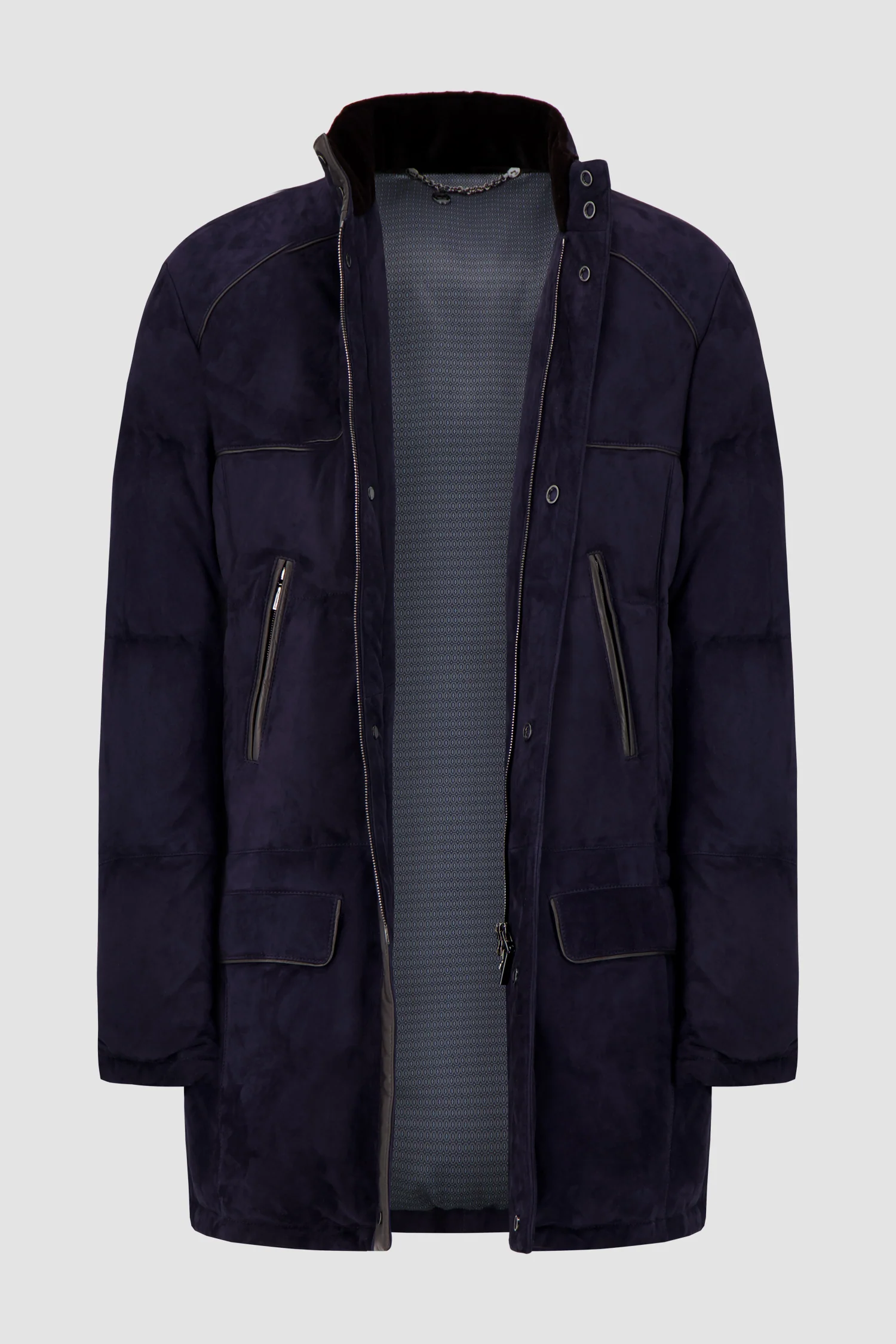 Hettabretz Blue Quilted Goose Down Jacket - Image 3