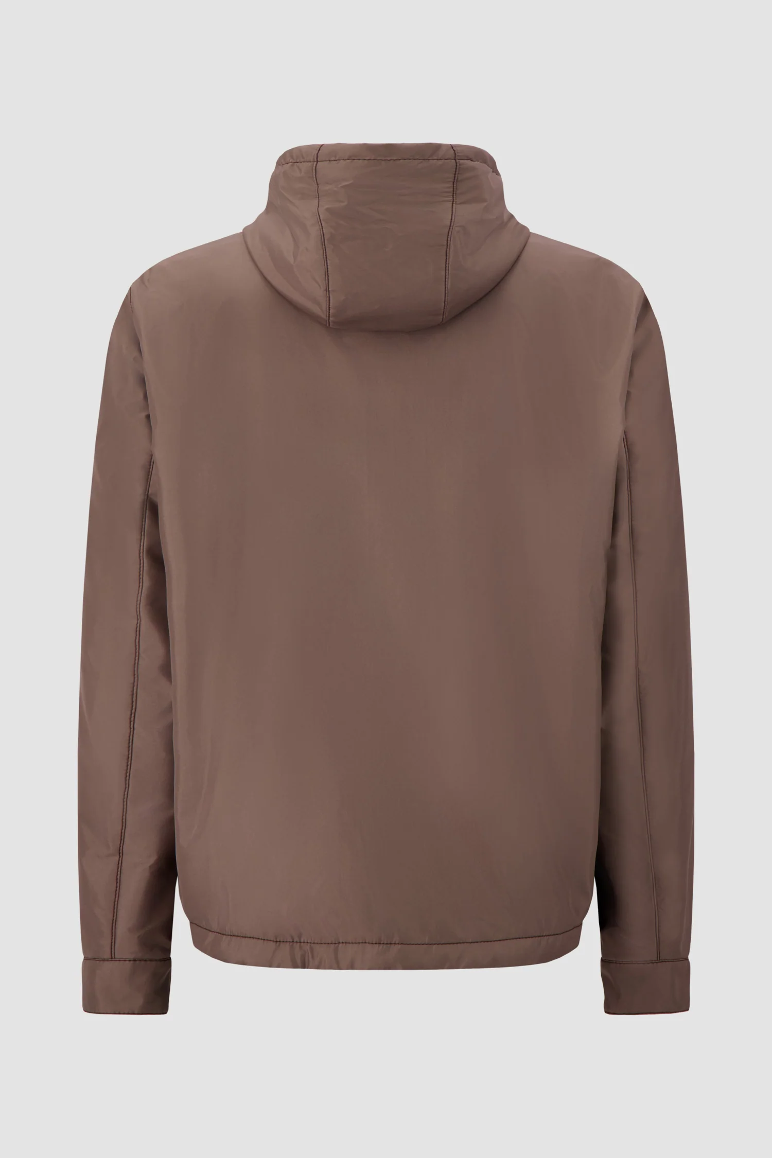 Hettabretz Brown Hooded Technical Jacket - Image 2