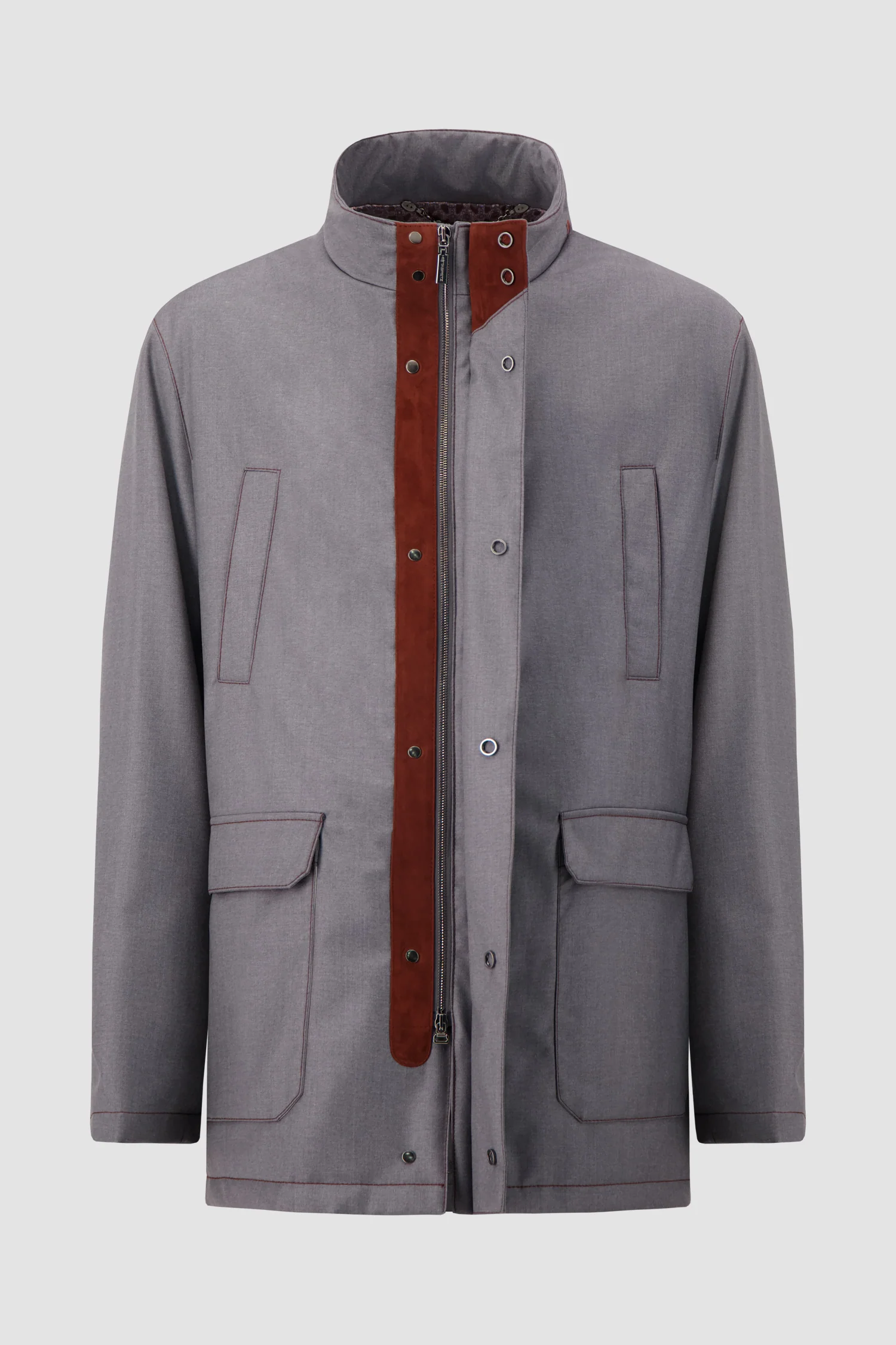 Hettabretz Grey Technical Field Jacket - Image 3