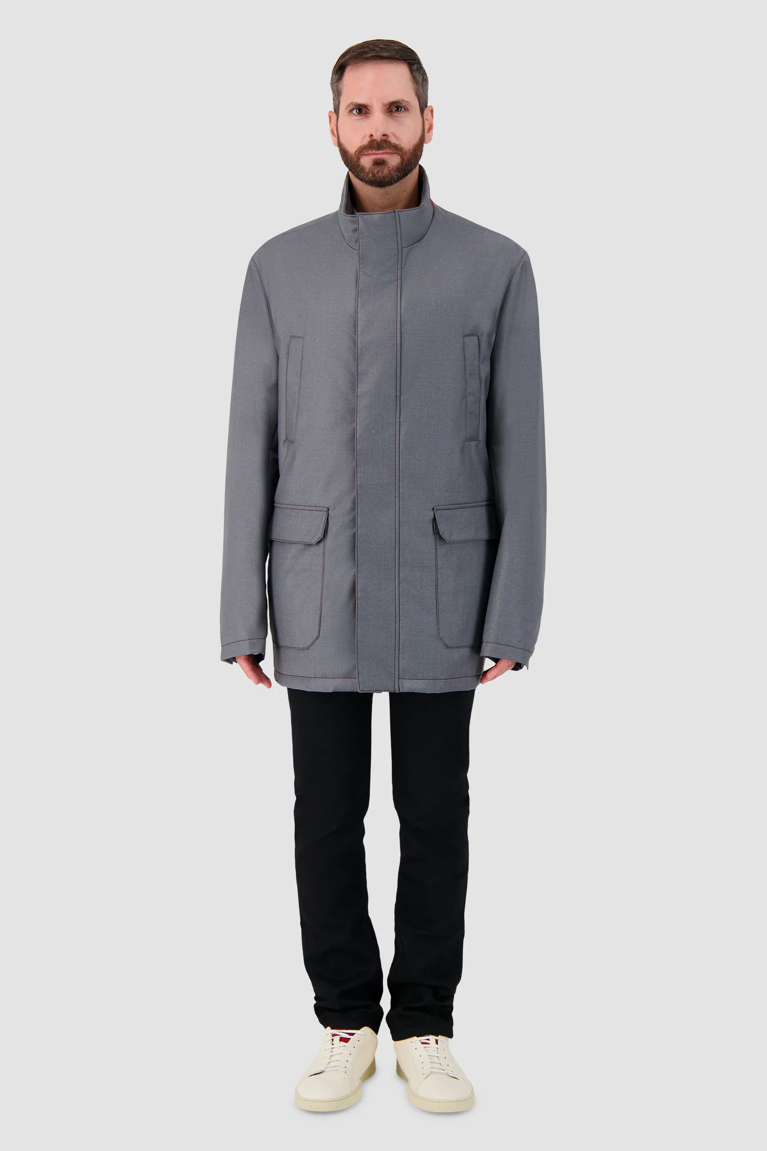 Hettabretz Grey Technical Field Jacket - Image 5