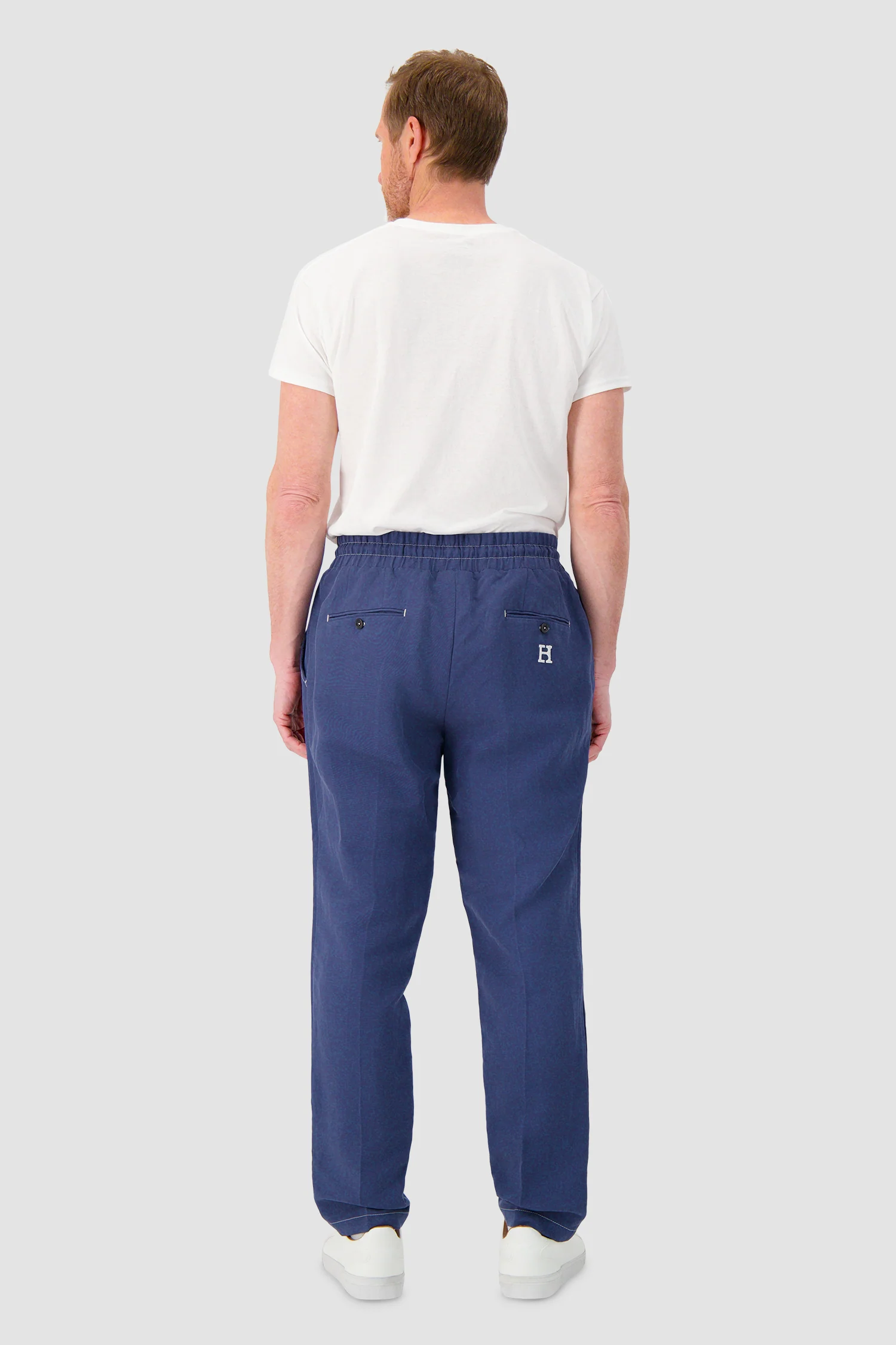 Hettabretz Linen Trousers - NAVY - Image 5