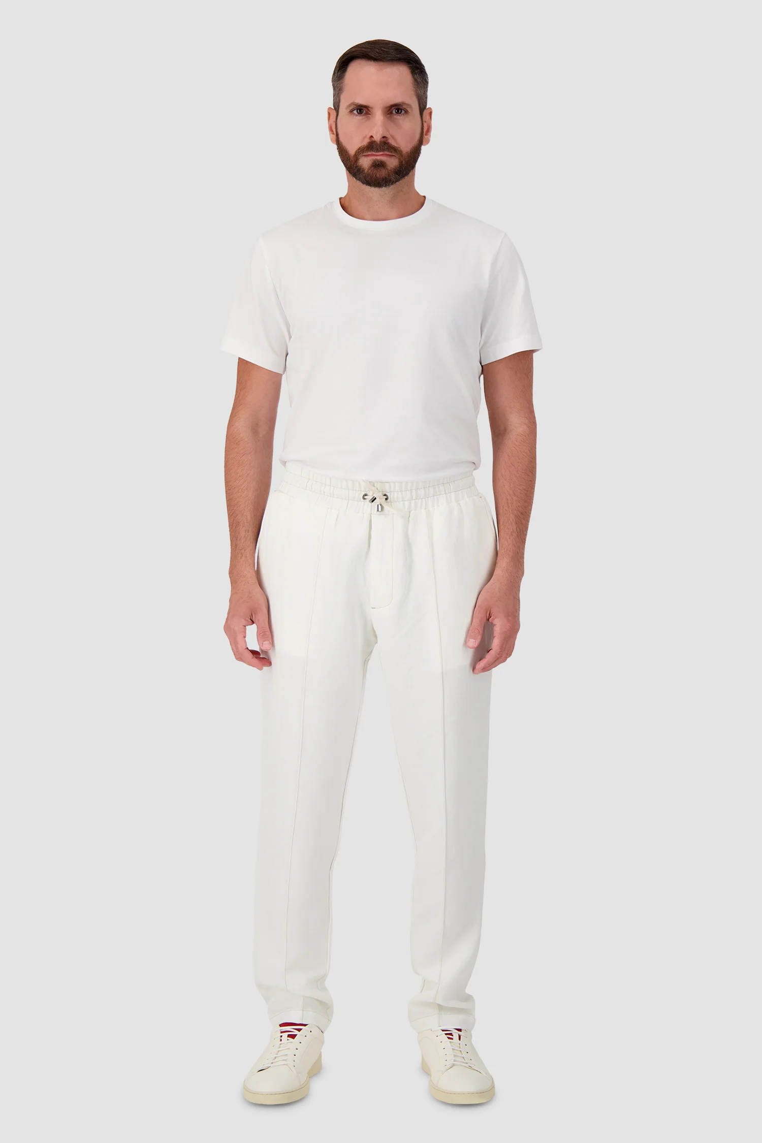 Hettabretz Linen Trousers - WHITE - Image 3