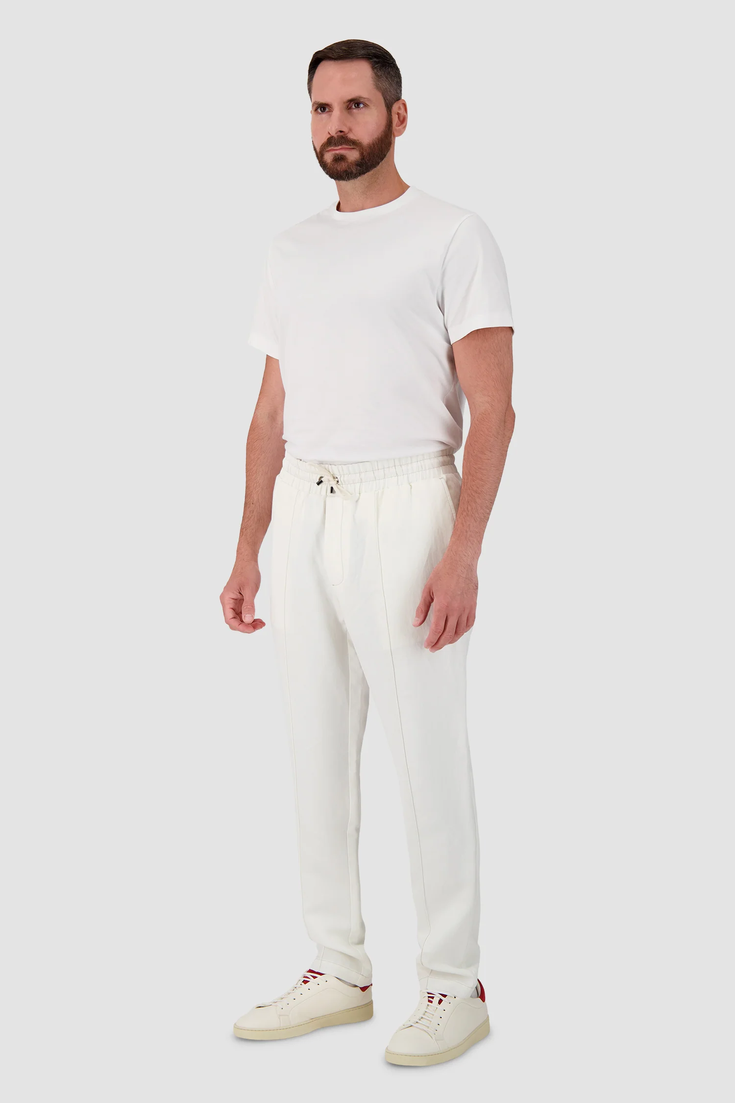 Hettabretz Linen Trousers - WHITE - Image 4