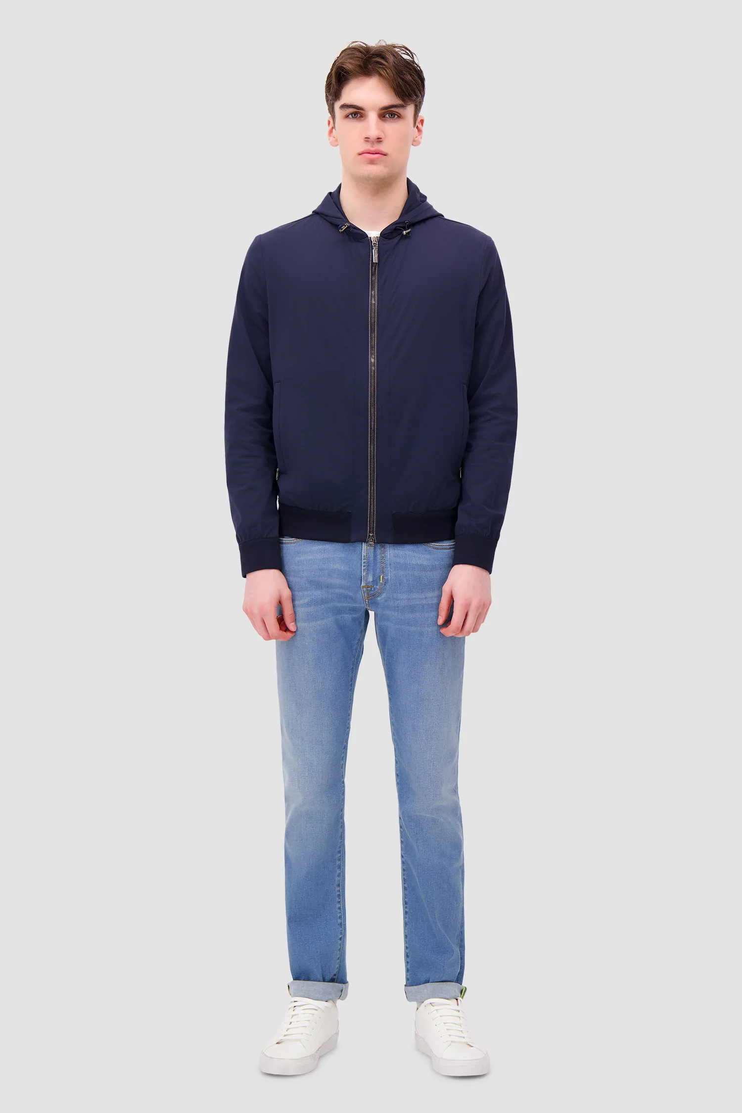 Hettabretz Navy Hooded Jacket - Image 3