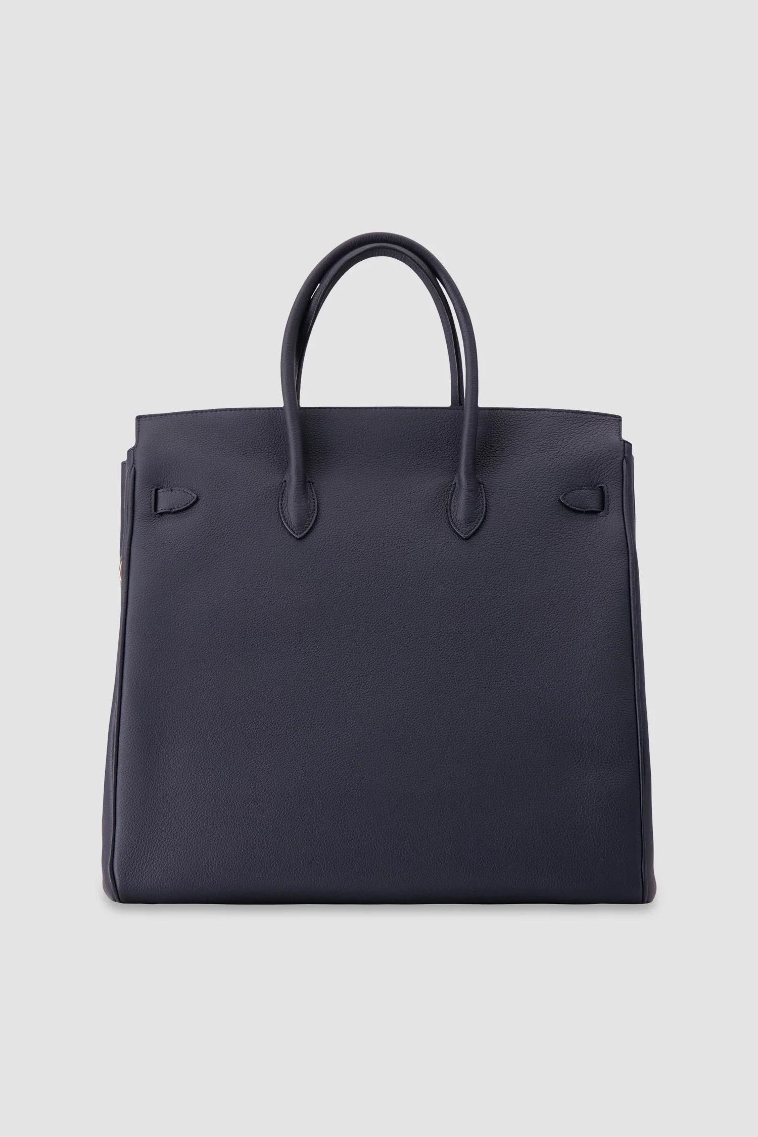 Hettabretz Navy Leather Travel Bag - Image 3