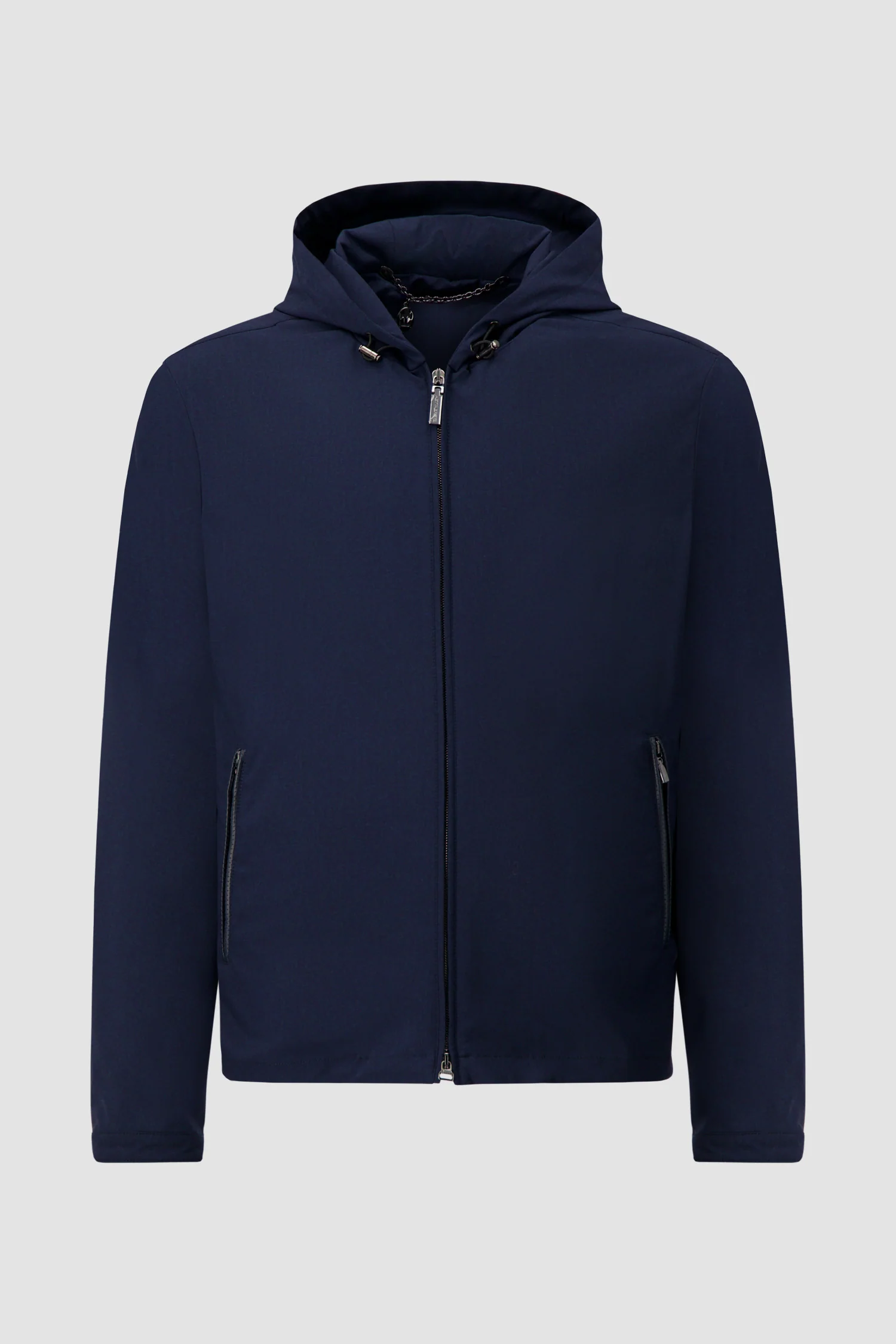 Hettabretz Navy Wool Hooded Jacket