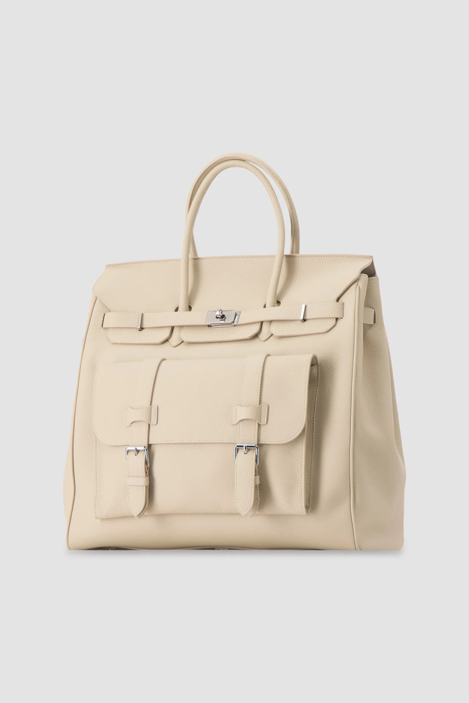 Hettabretz Tan Leather Travel Bag - Image 2