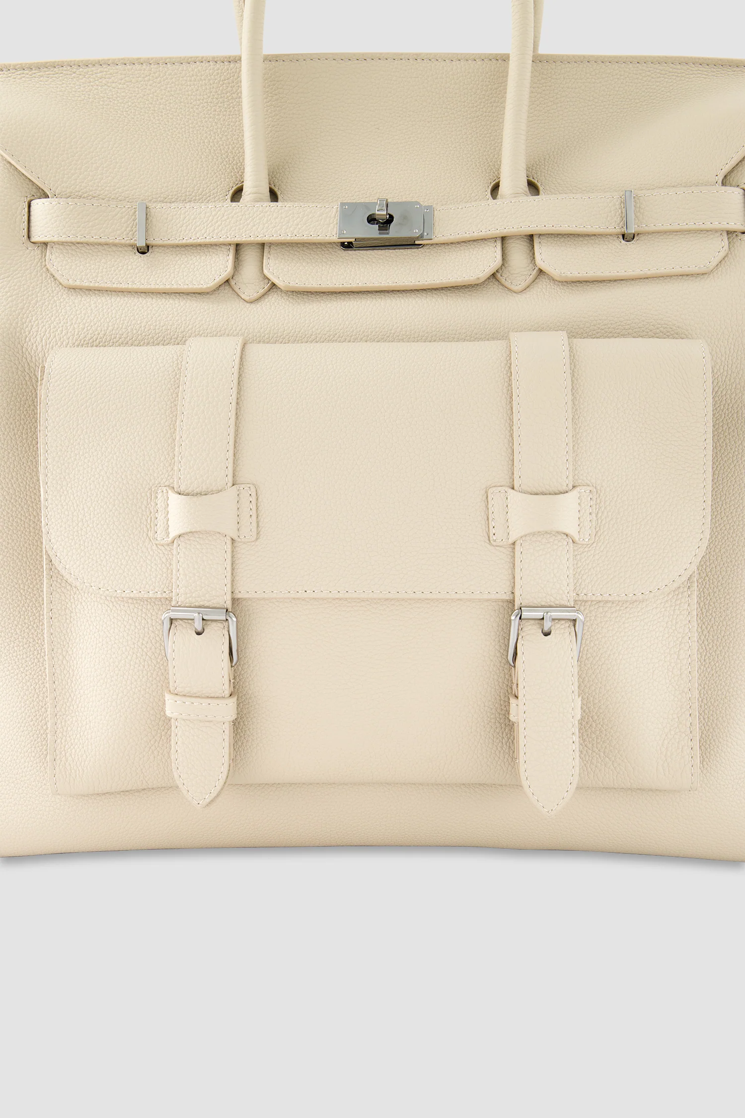 Hettabretz Tan Leather Travel Bag - Image 4