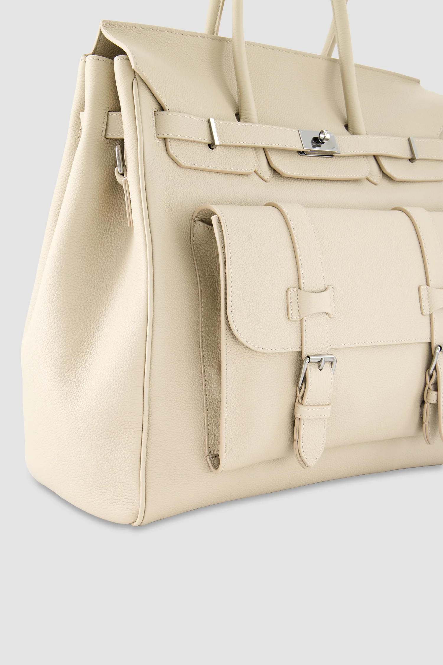 Hettabretz Tan Leather Travel Bag - Image 5