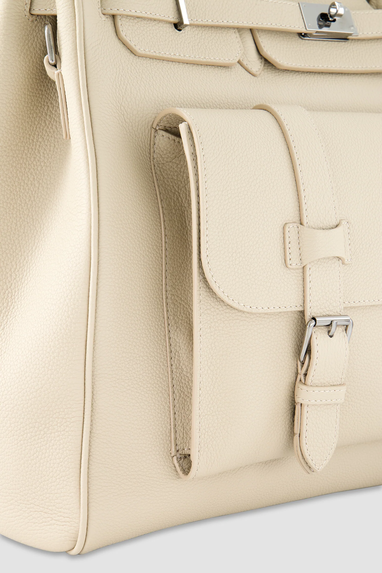 Hettabretz Tan Leather Travel Bag - Image 6