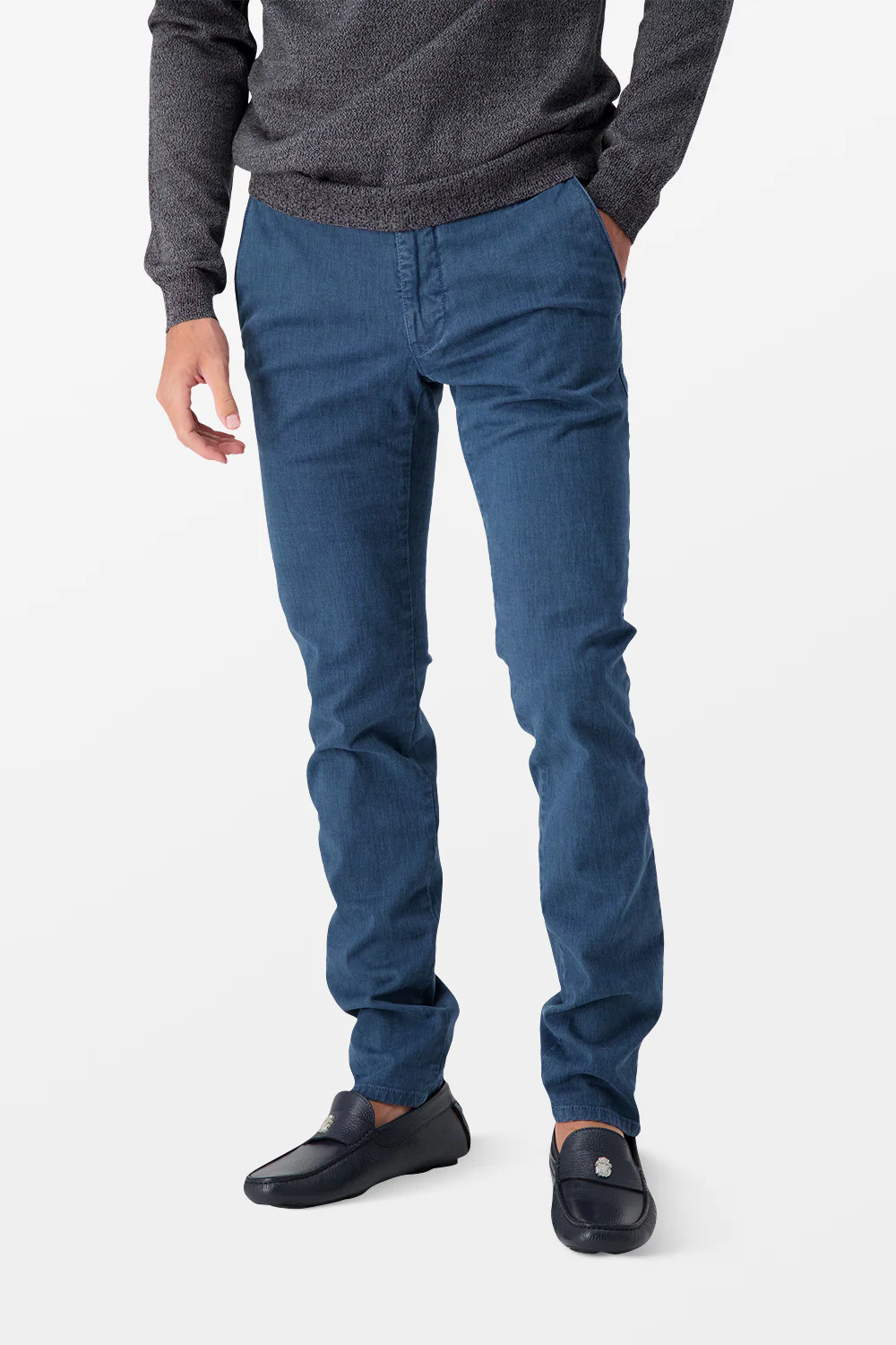 Incotex Blue Casual Trousers - Image 2