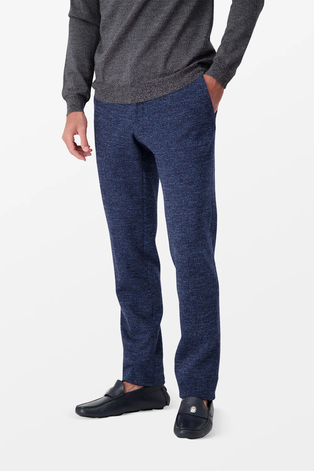 Incotex Blue Classic Trousers - Image 4
