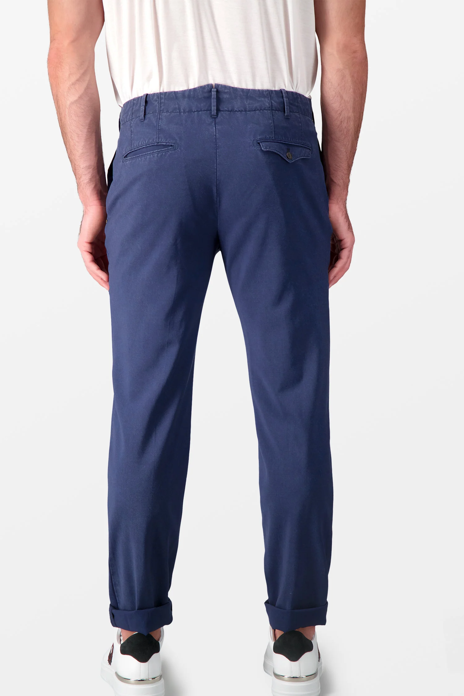 Incotex Blue Classic Trousers - Image 4