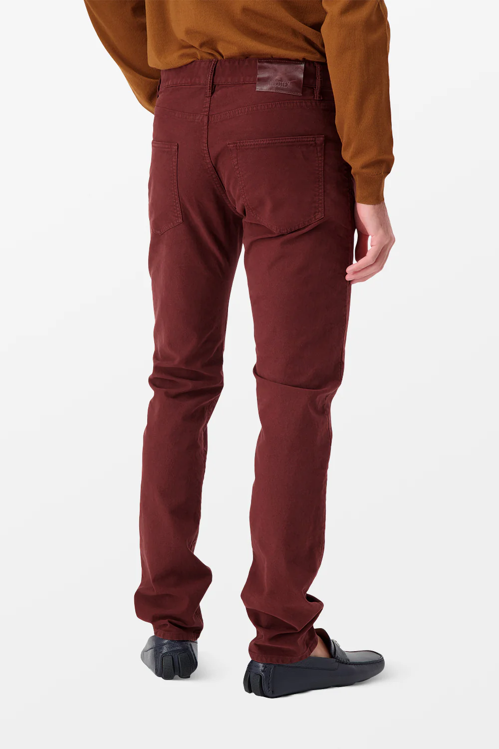 Incotex Burgundy Casual Trousers - Image 7