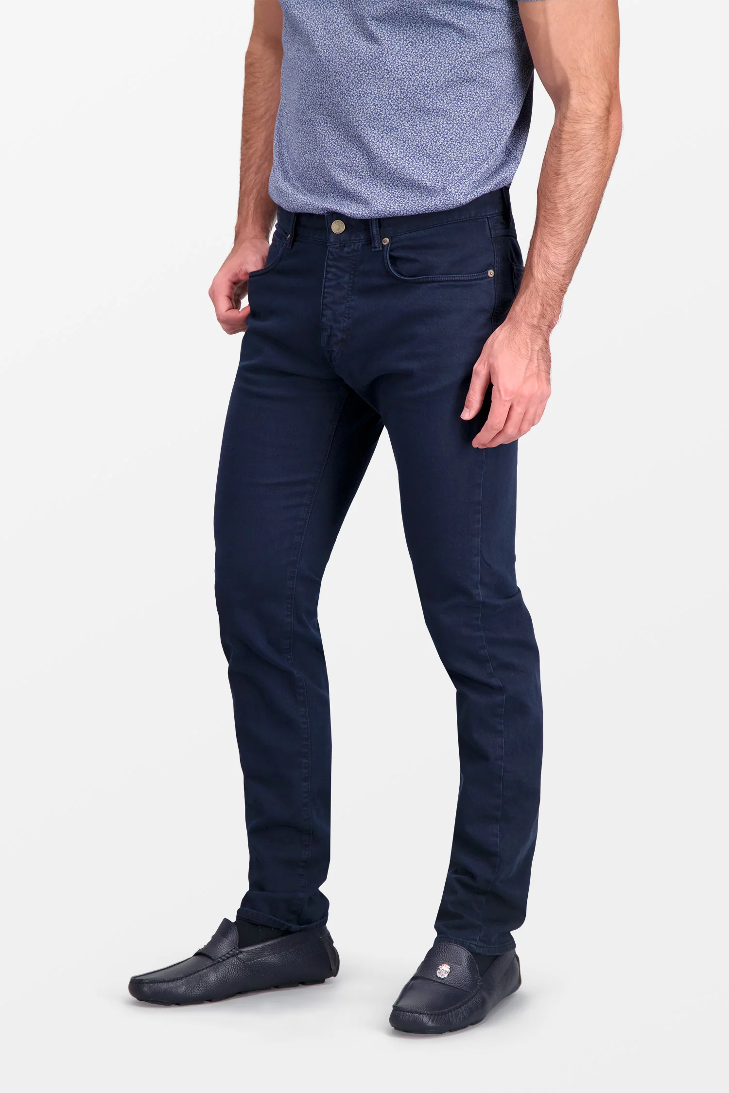 Incotex Dark Blue Trousers - Image 5