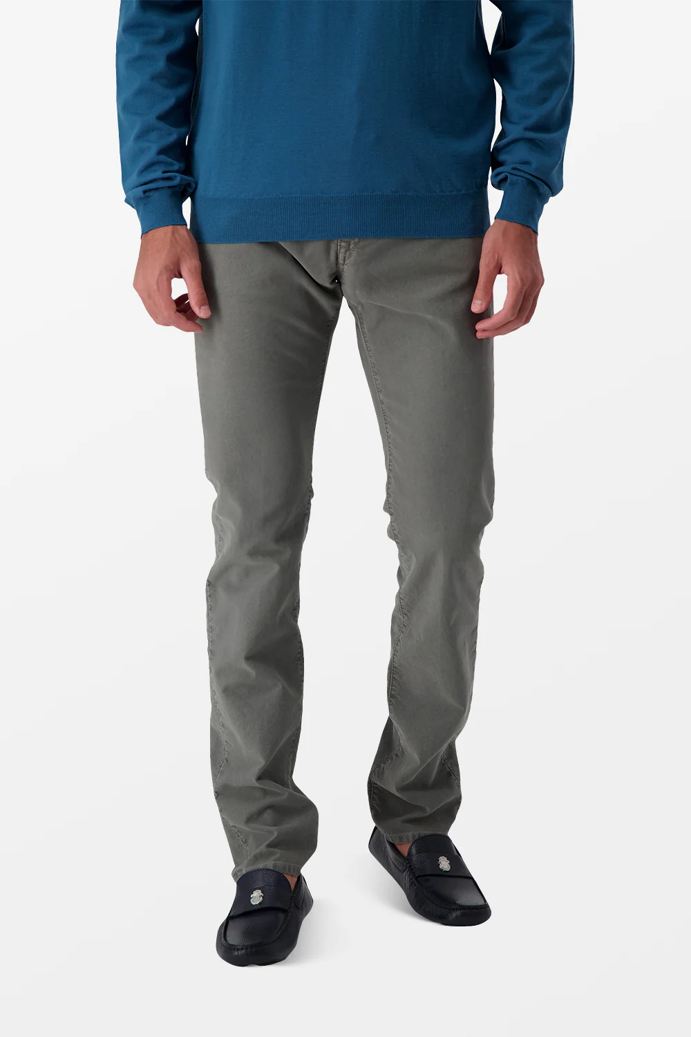 Incotex Grey Casual Trousers - Image 2