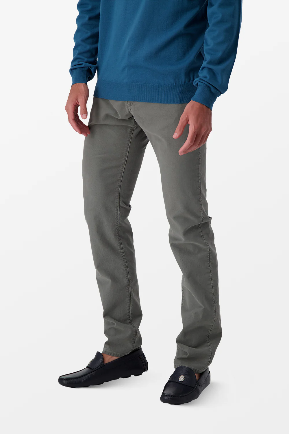 Incotex Grey Casual Trousers - Image 6