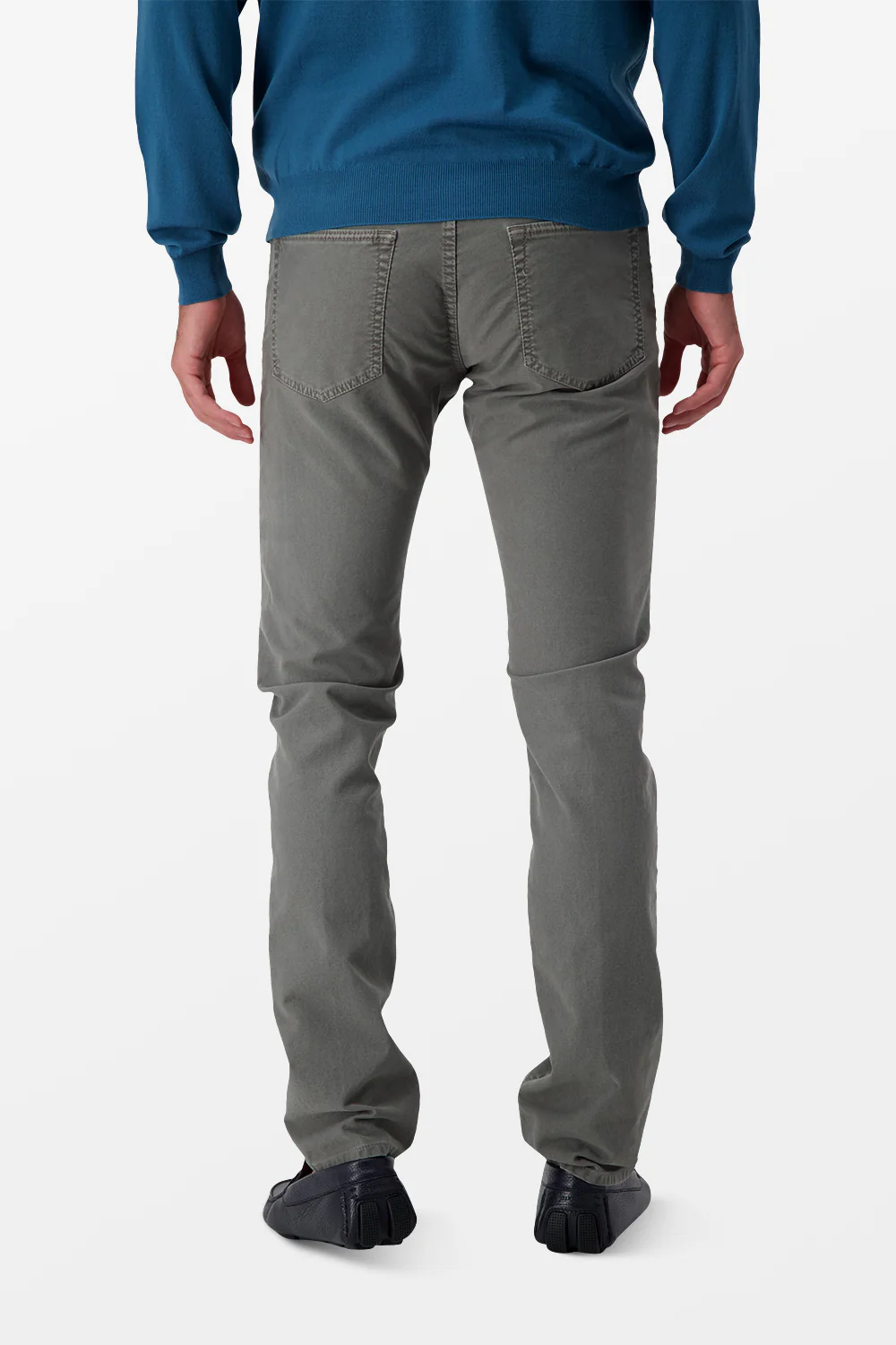 Incotex Grey Casual Trousers - Image 7
