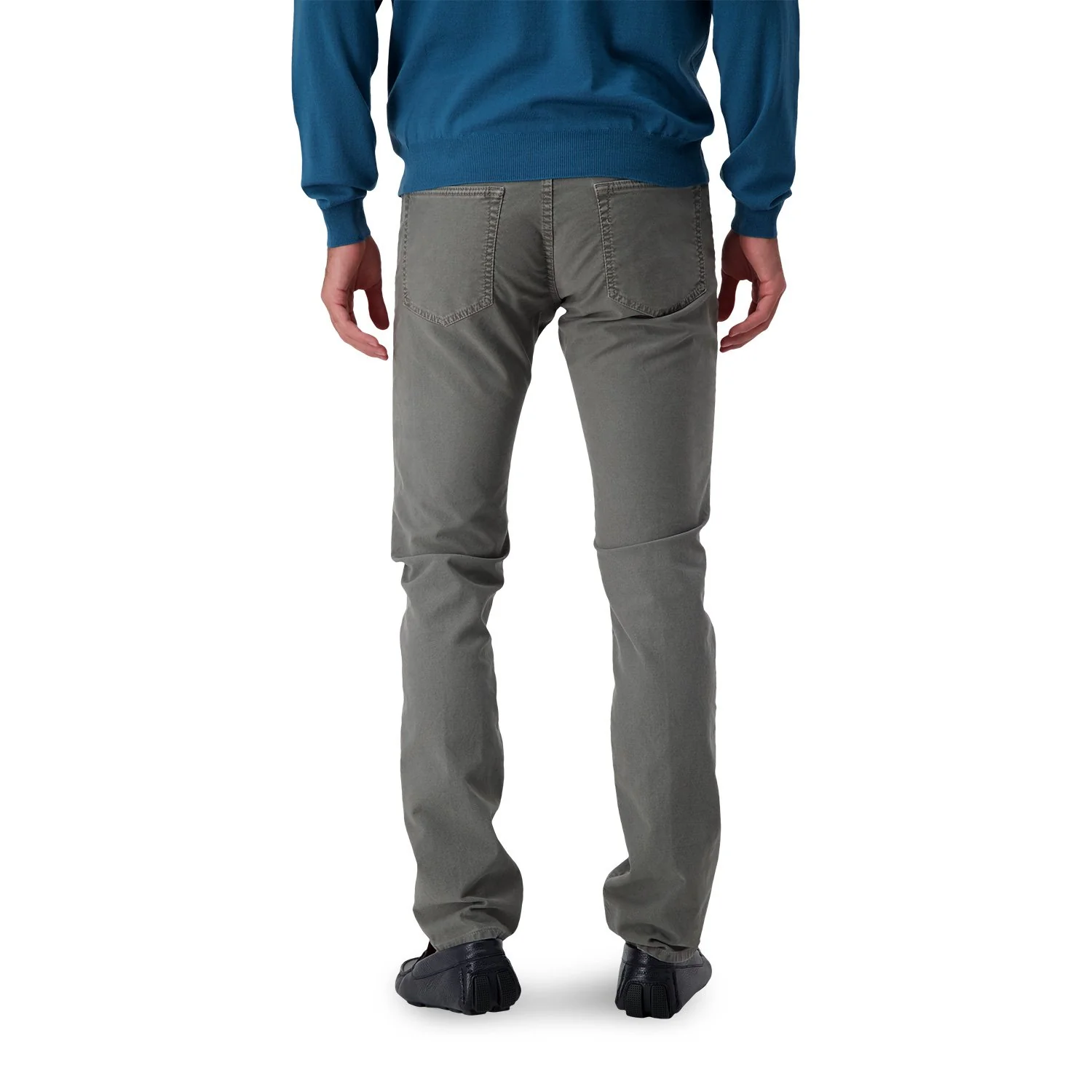 Incotex Grey Casual Trousers - Image 8