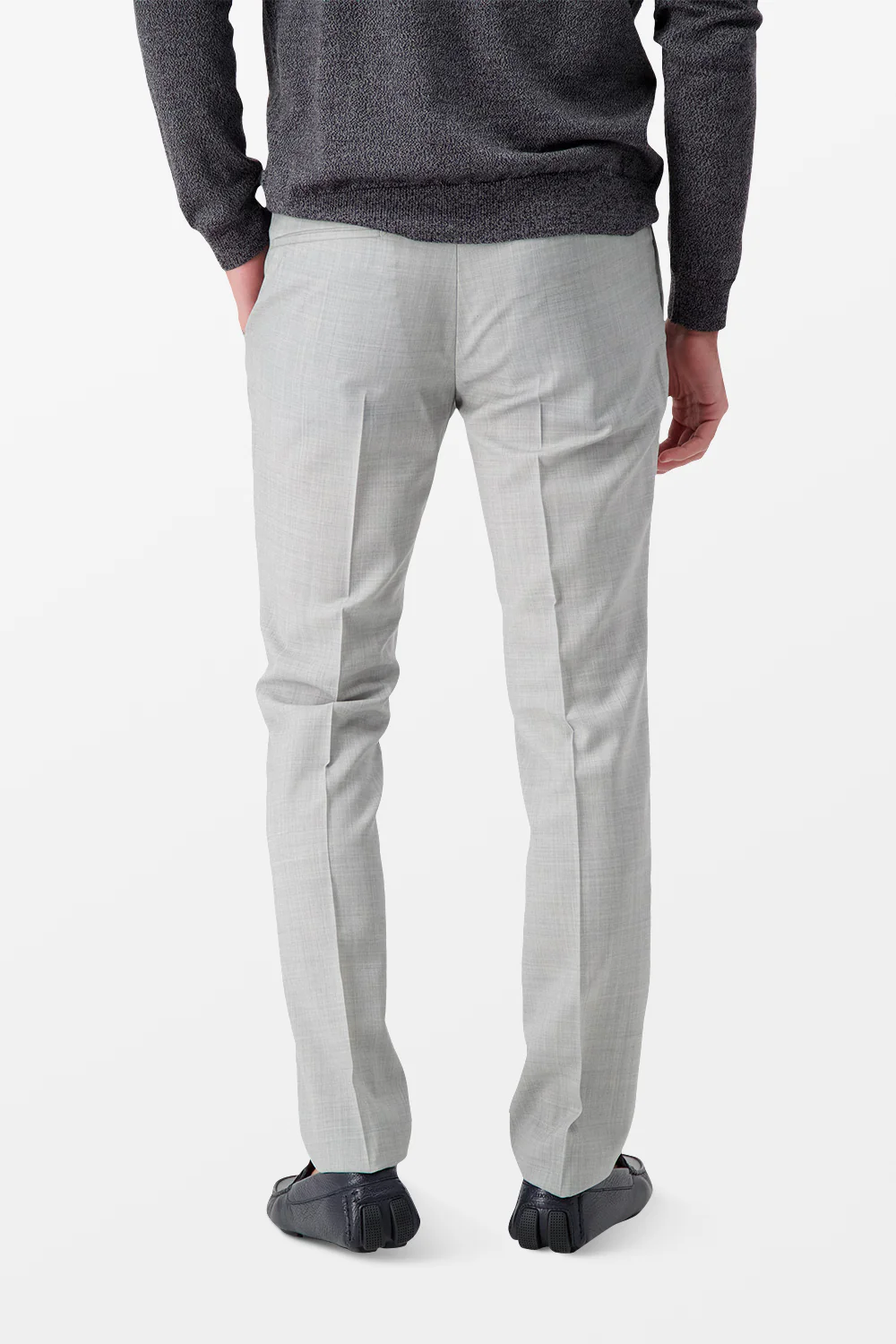 Incotex Light Grey Classic Trousers - Image 5