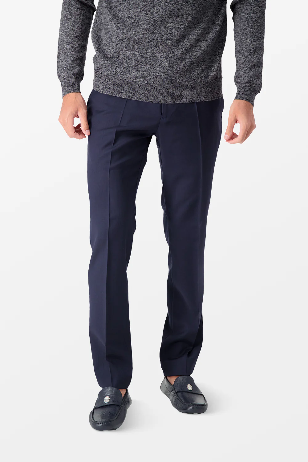 Incotex Navy Classic Trousers - Image 2