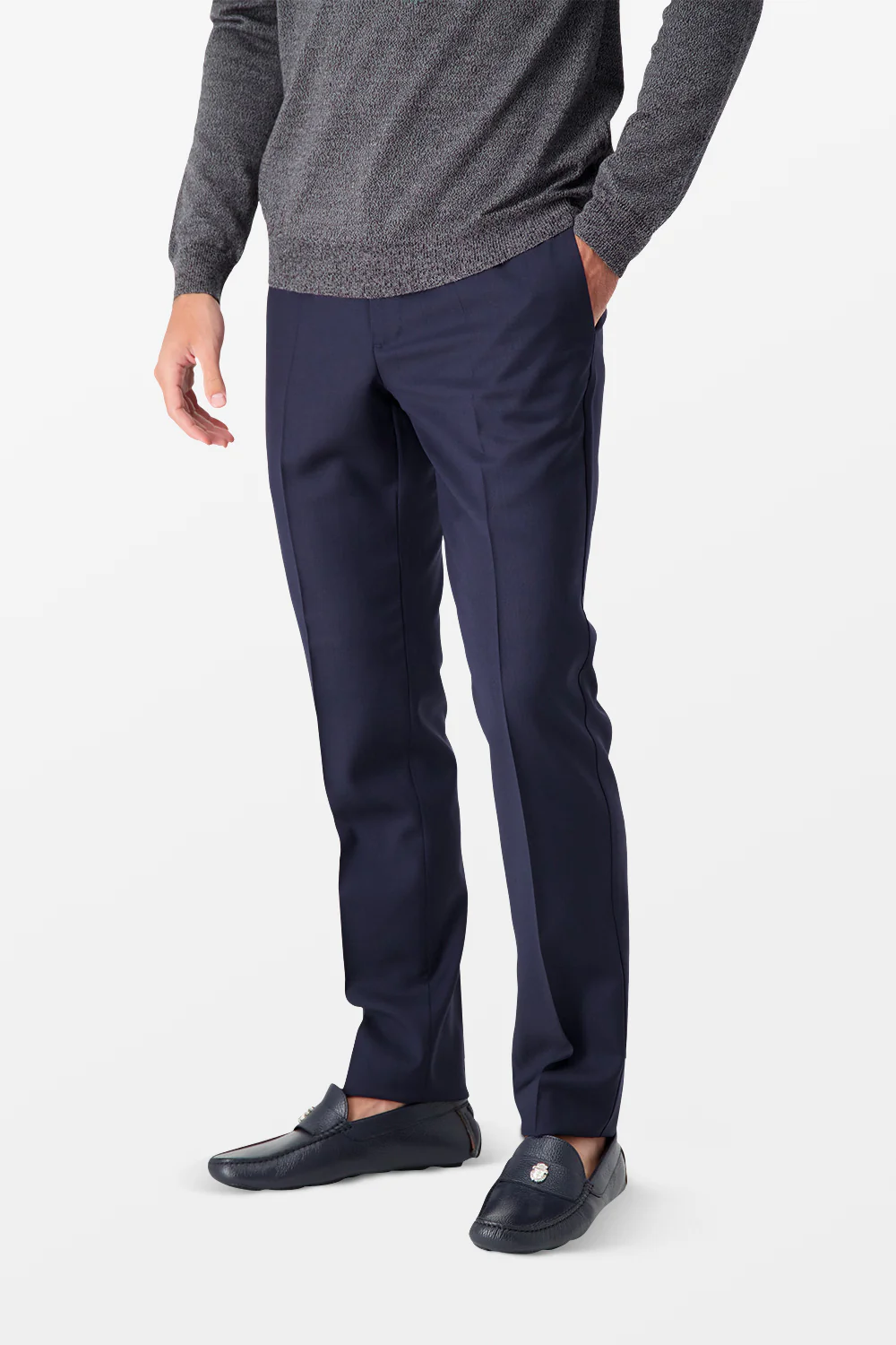 Incotex Navy Classic Trousers - Image 6