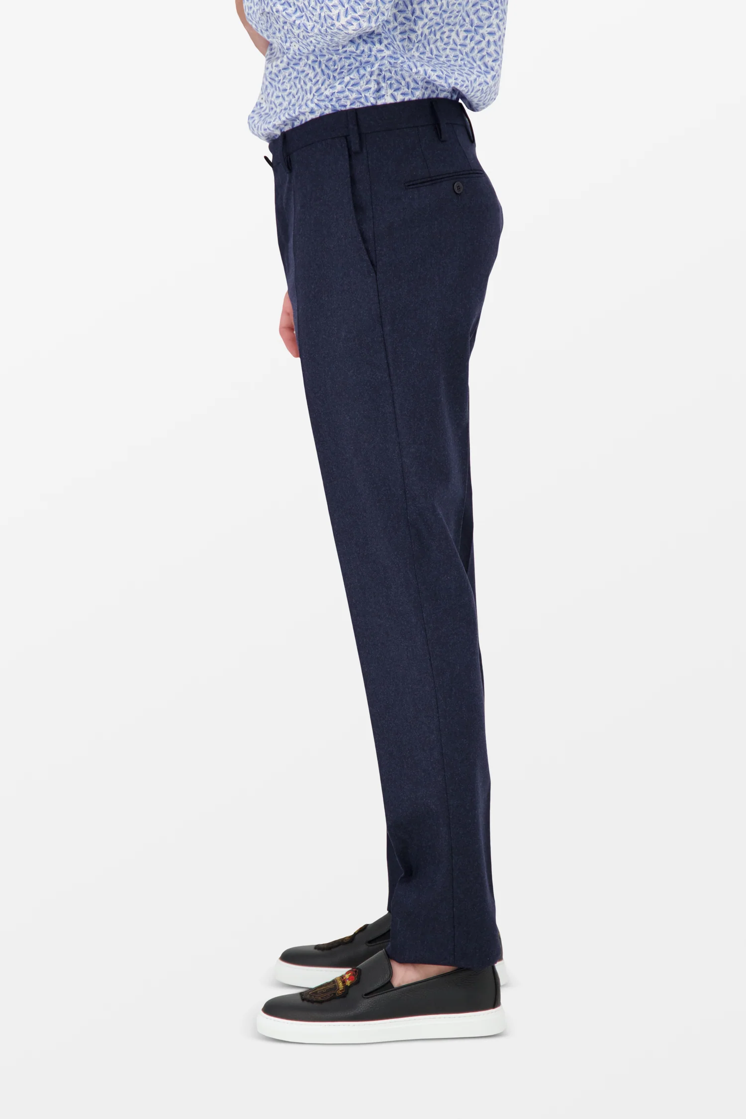 Incotex Navy Trousers - Image 4