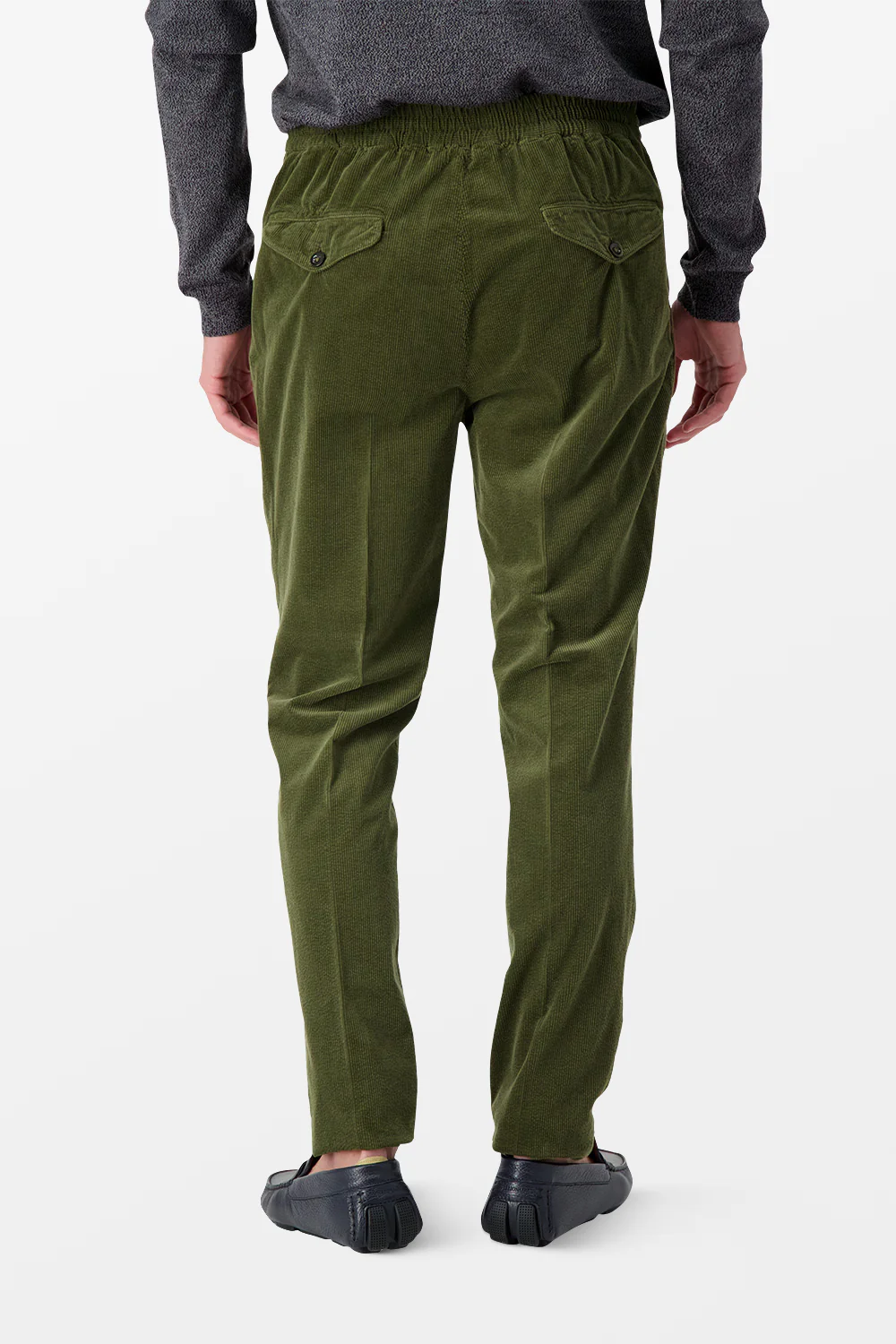 Incotex Olive Casual Trousers - Image 7