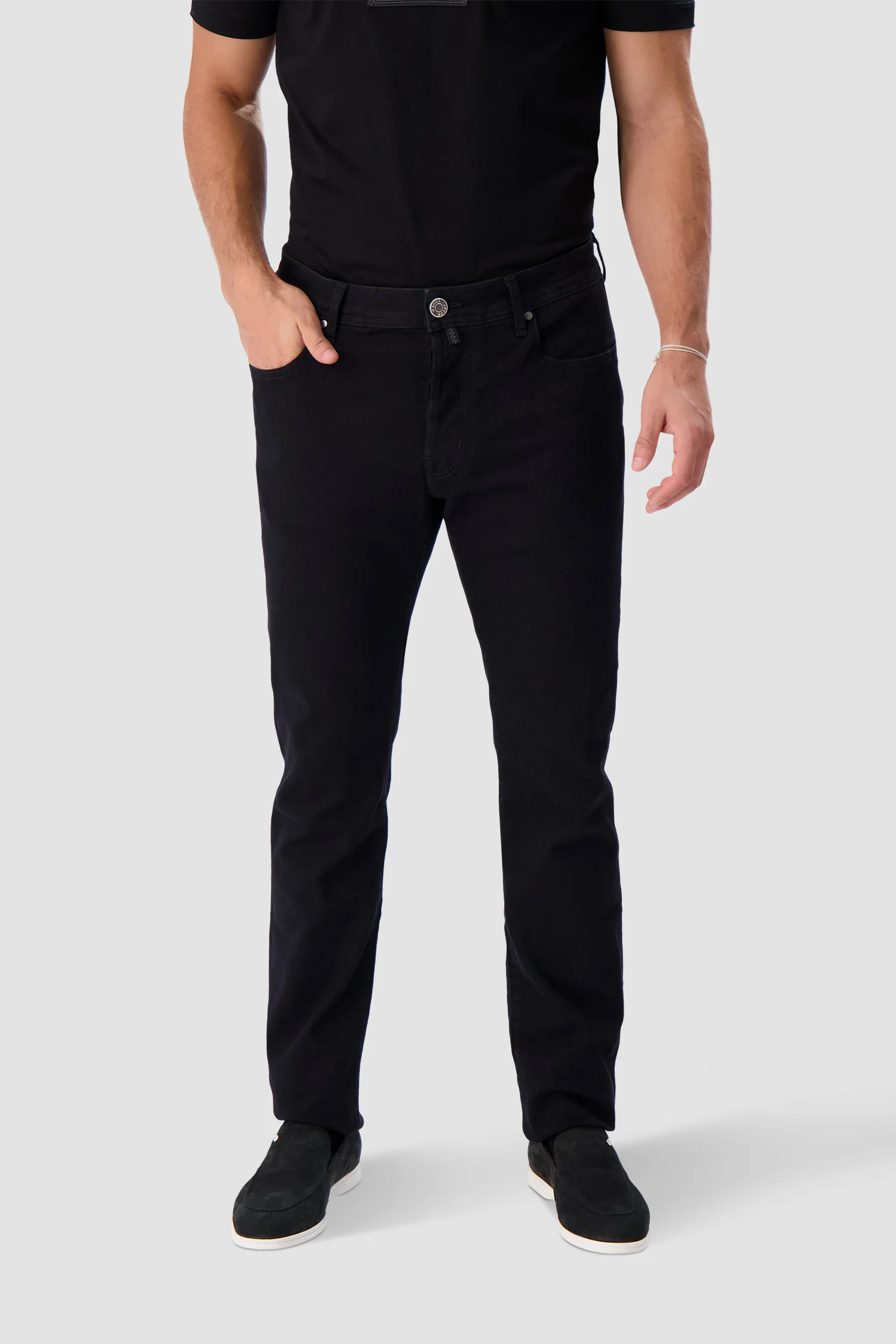 Jacob Cohen Black Slim Fit Bard Jeans - Image 3